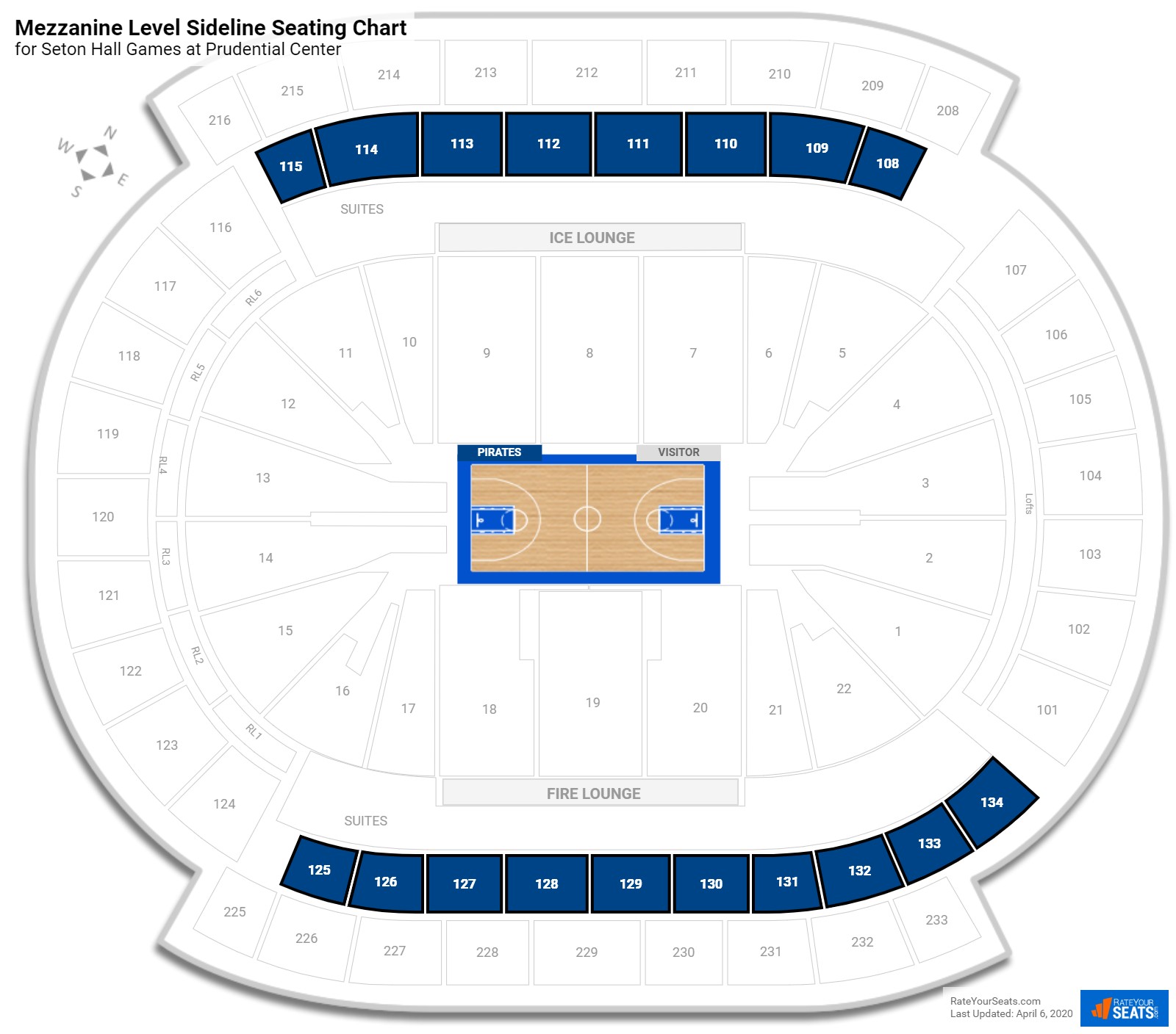 Prudential Seating Chart Basketball