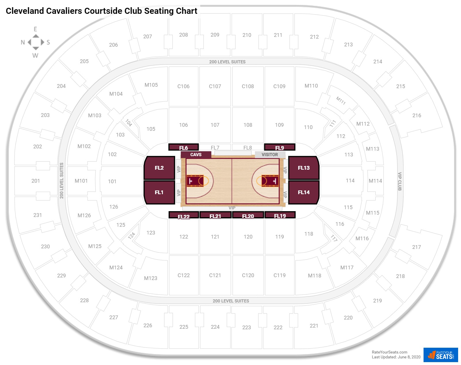 Cavs Floor Seating Chart