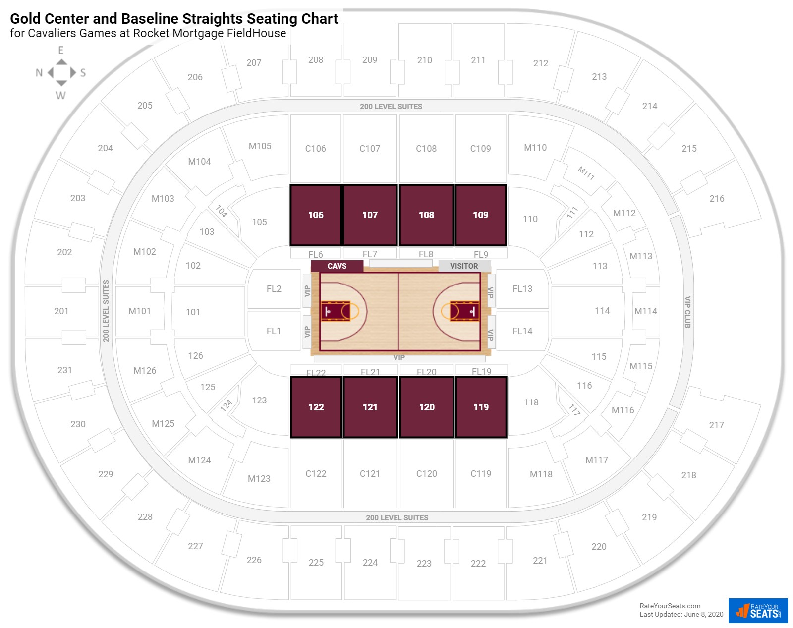 Cavs Floor Seating Chart