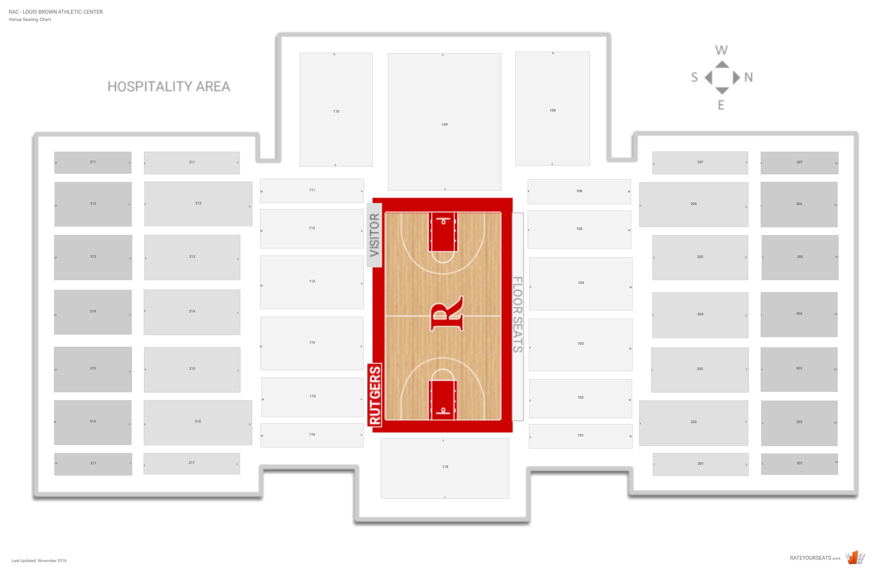 Rutgers Seating Chart