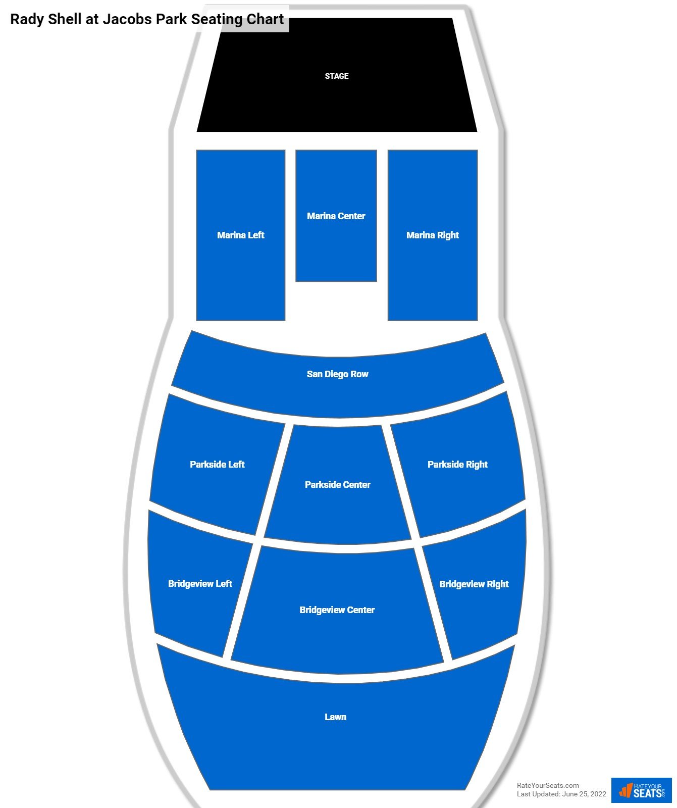 Rady Shell at Jacobs Park Concert Seating Chart