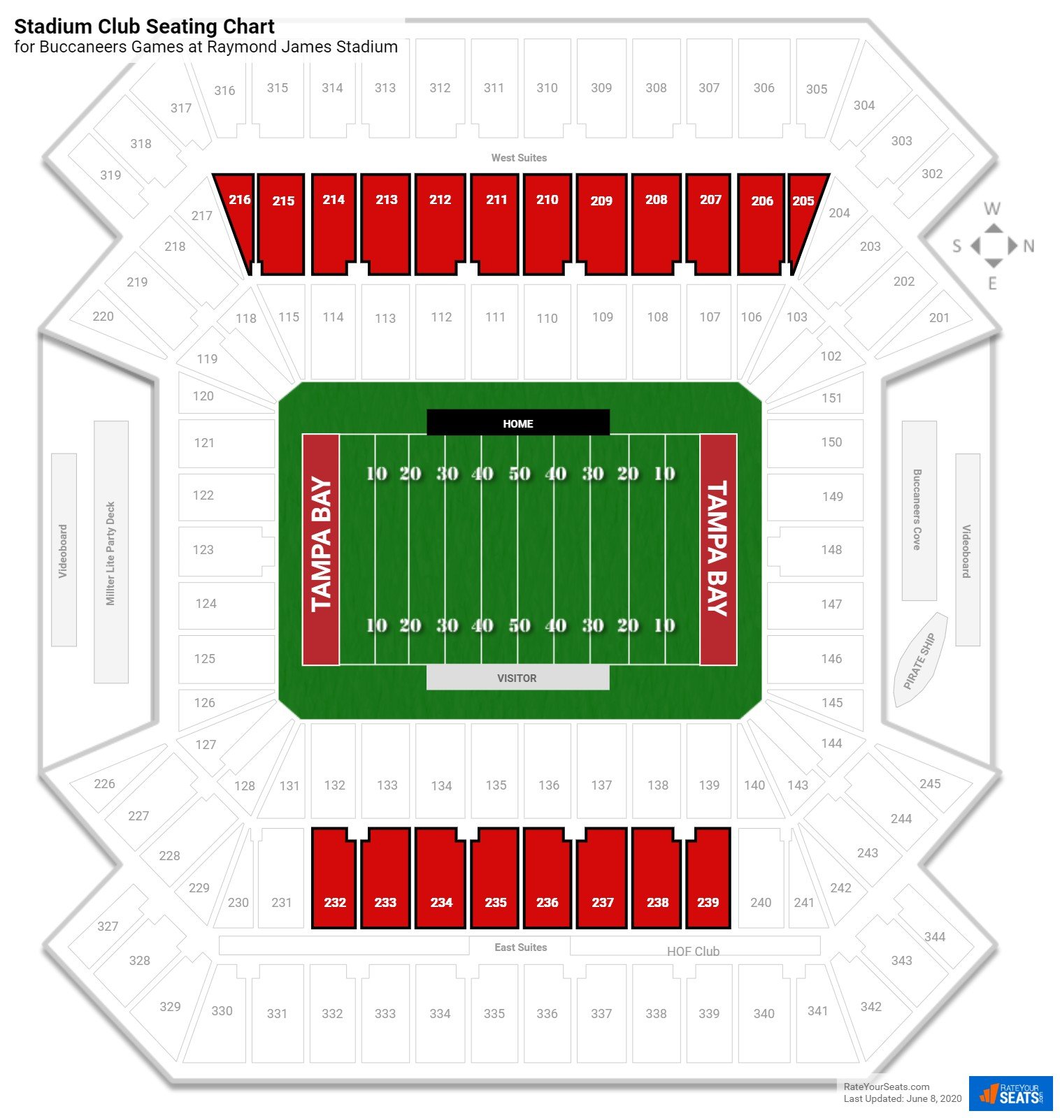 Raymond James Stadium Seating Chart Suites