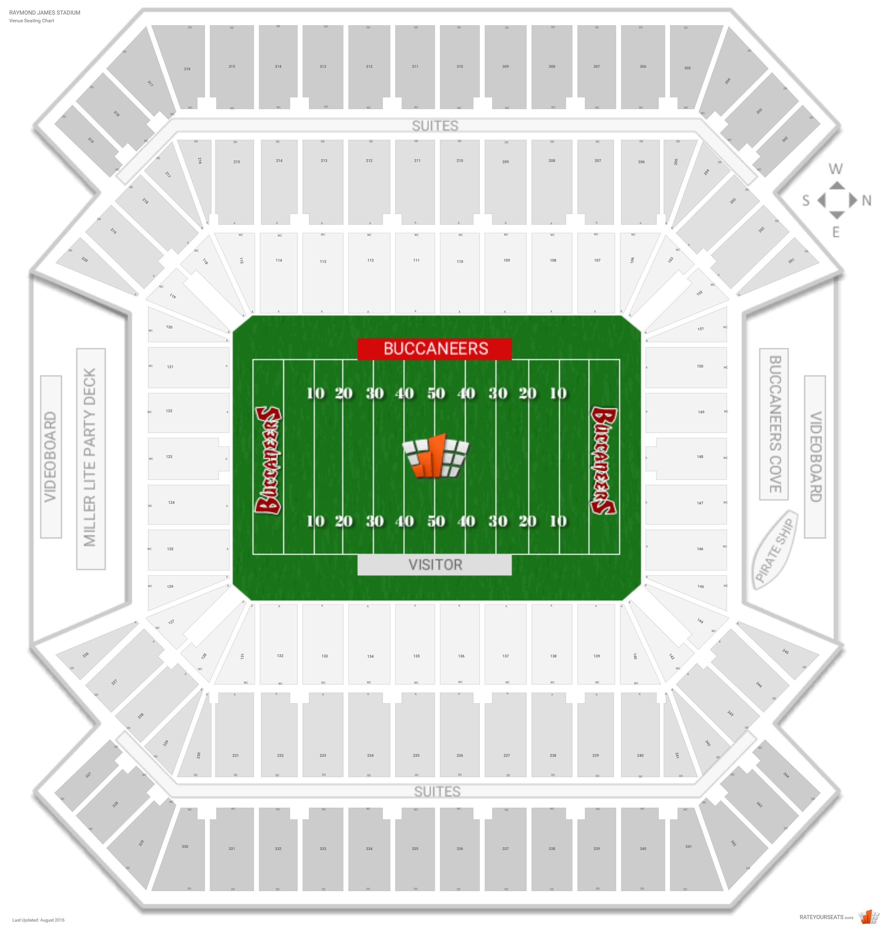 Raymond James Stadium Seating Chart For Usf Games