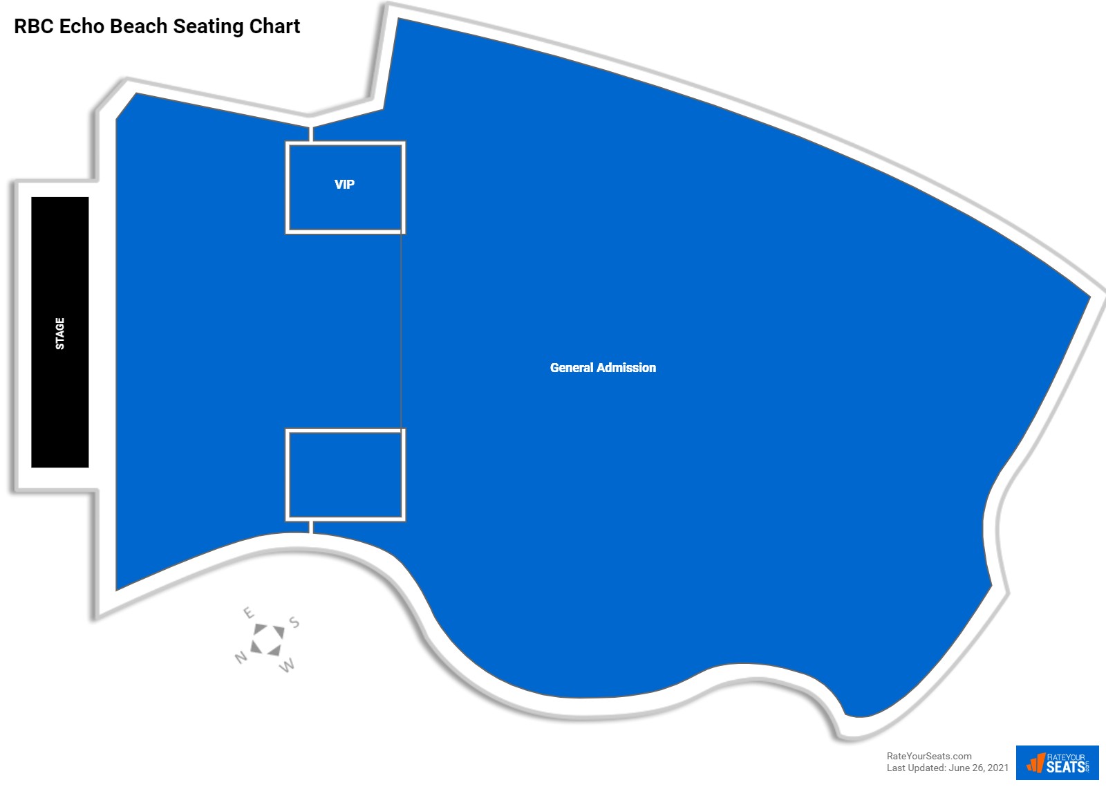 RBC Echo Beach Concert Seating Chart
