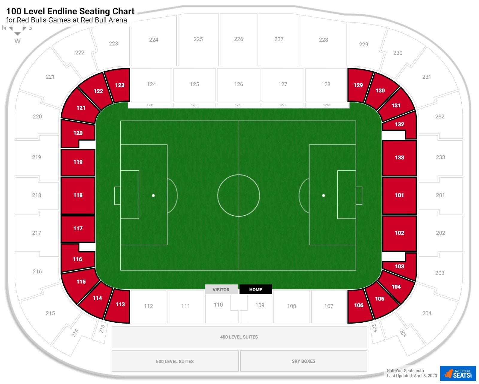 Red Bull Arena Interactive Seating Chart