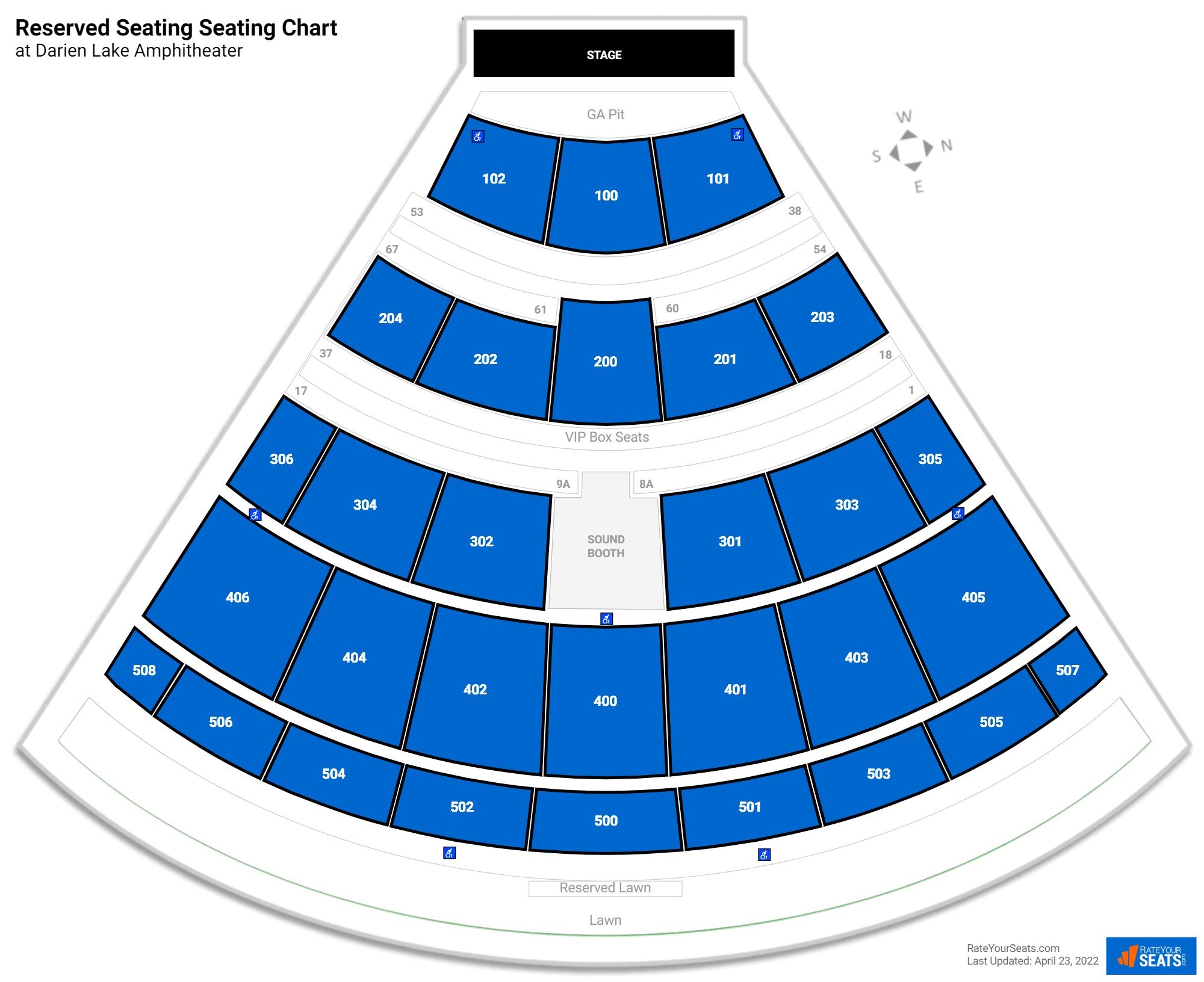 Darien Lake Amphitheater Reserved Seating