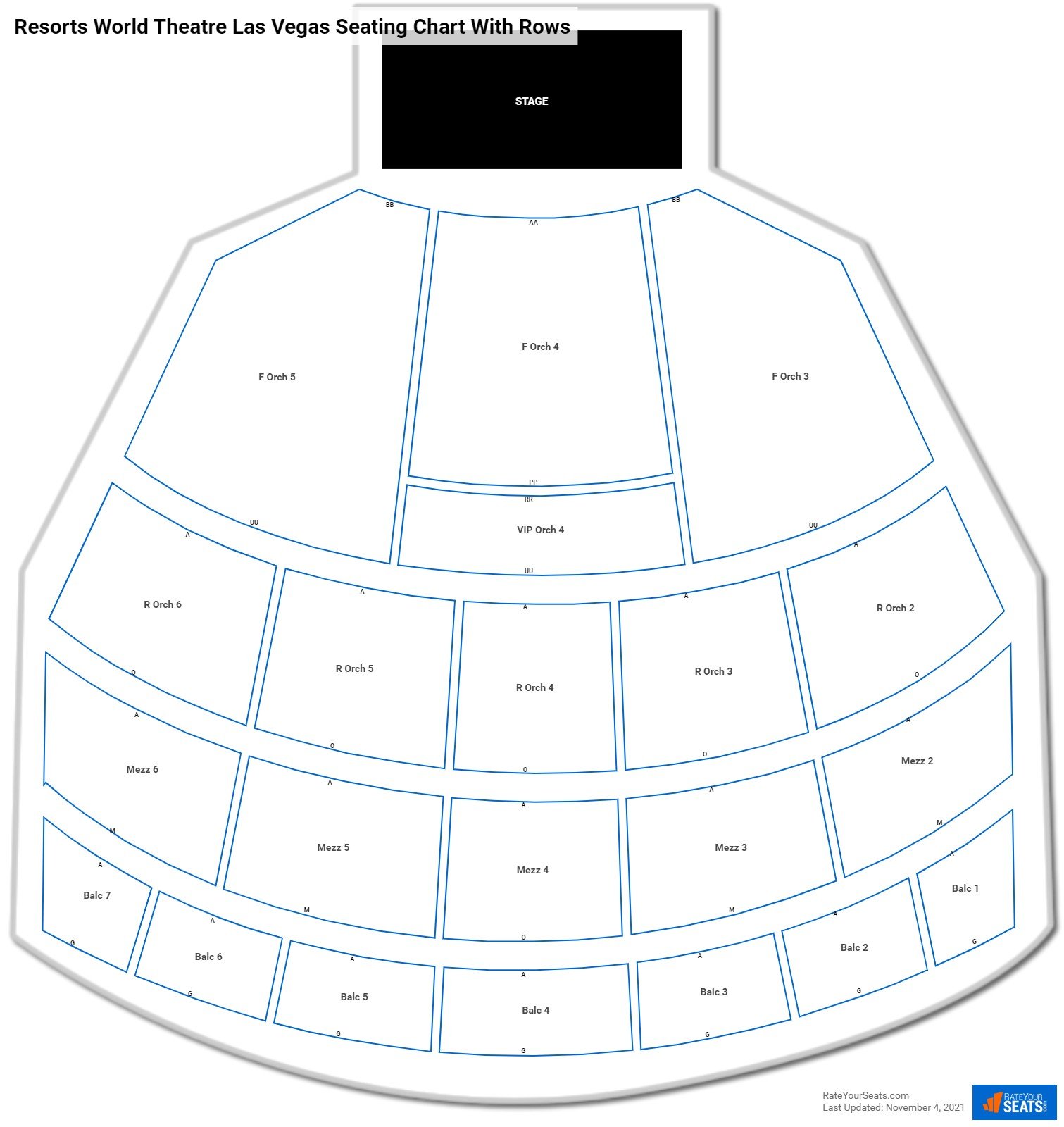 Seating Chart Las Vegas