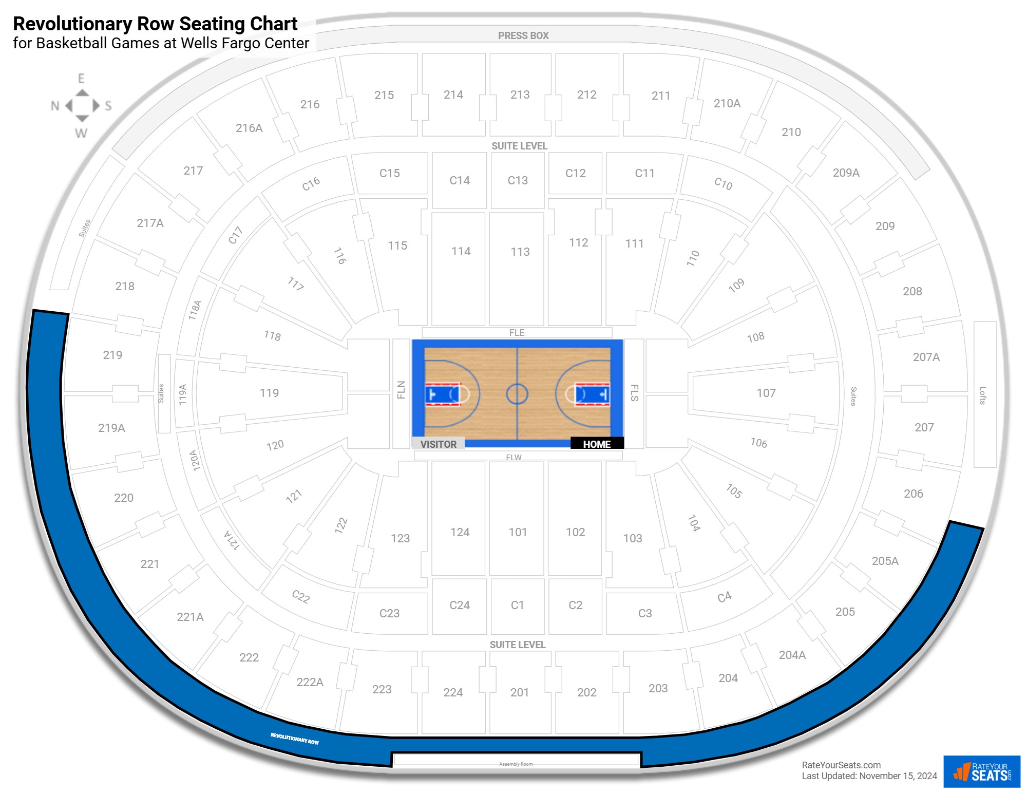 Wells Fargo Center Revolutionary Row Rateyourseats Com