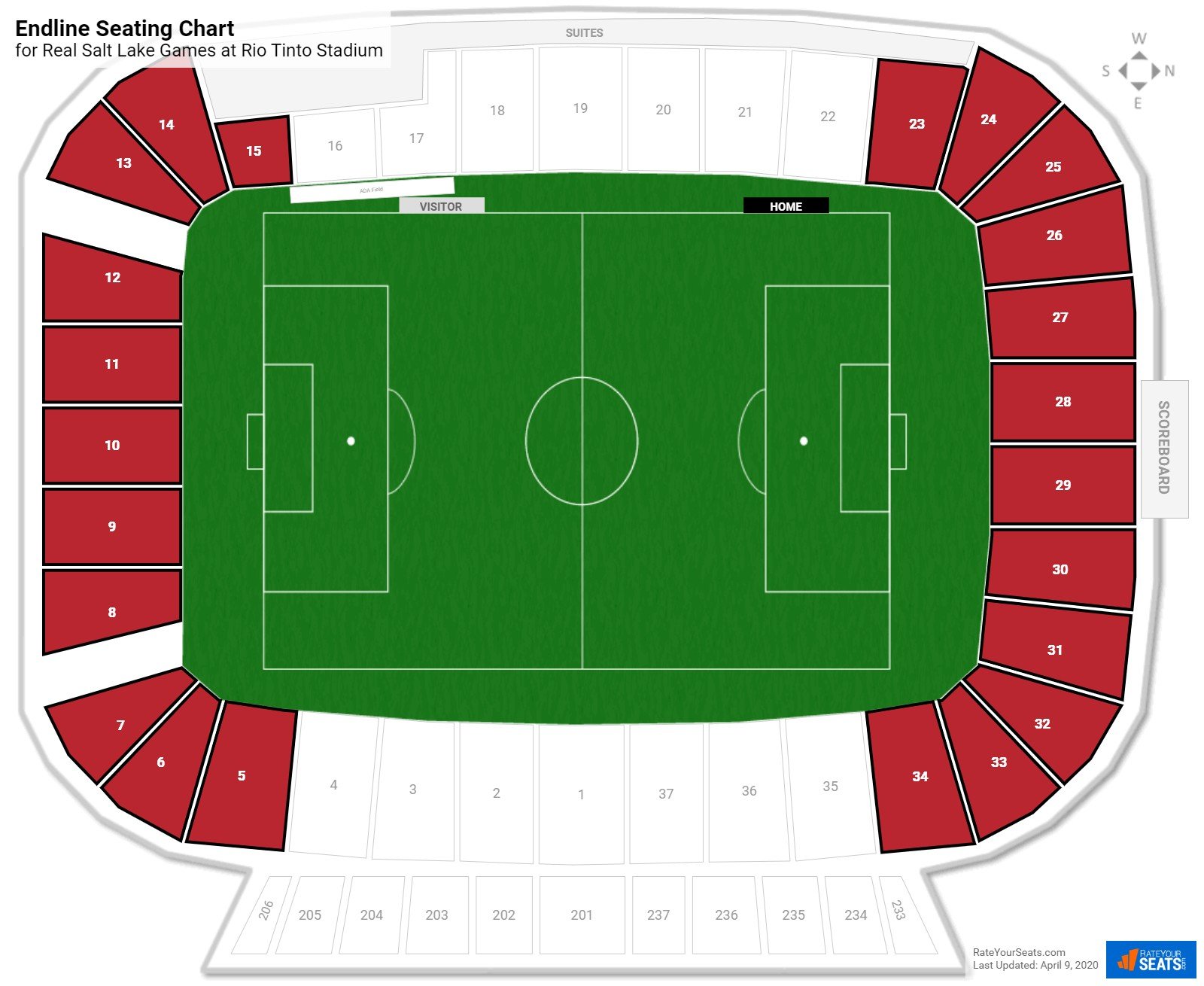 Rio Tinto Seating Chart Rows