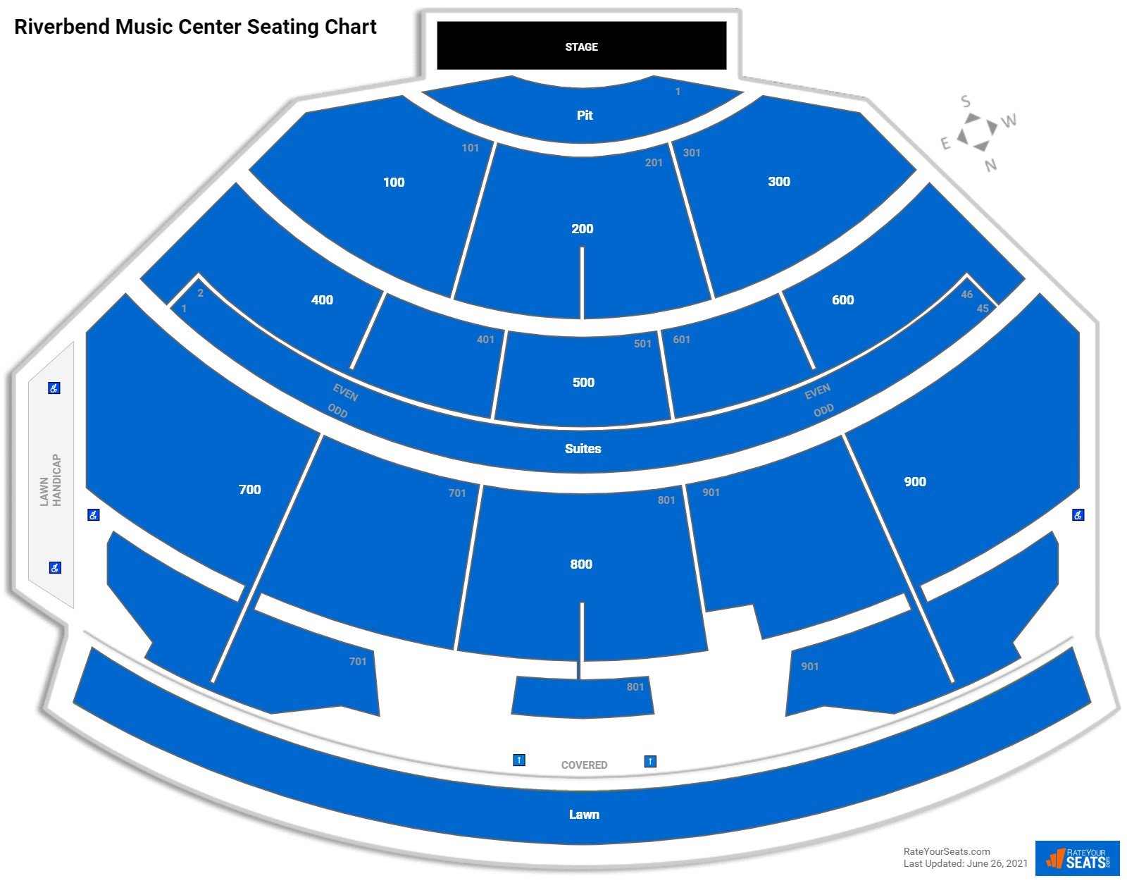 Riverbend Music Center Concert Seating Chart