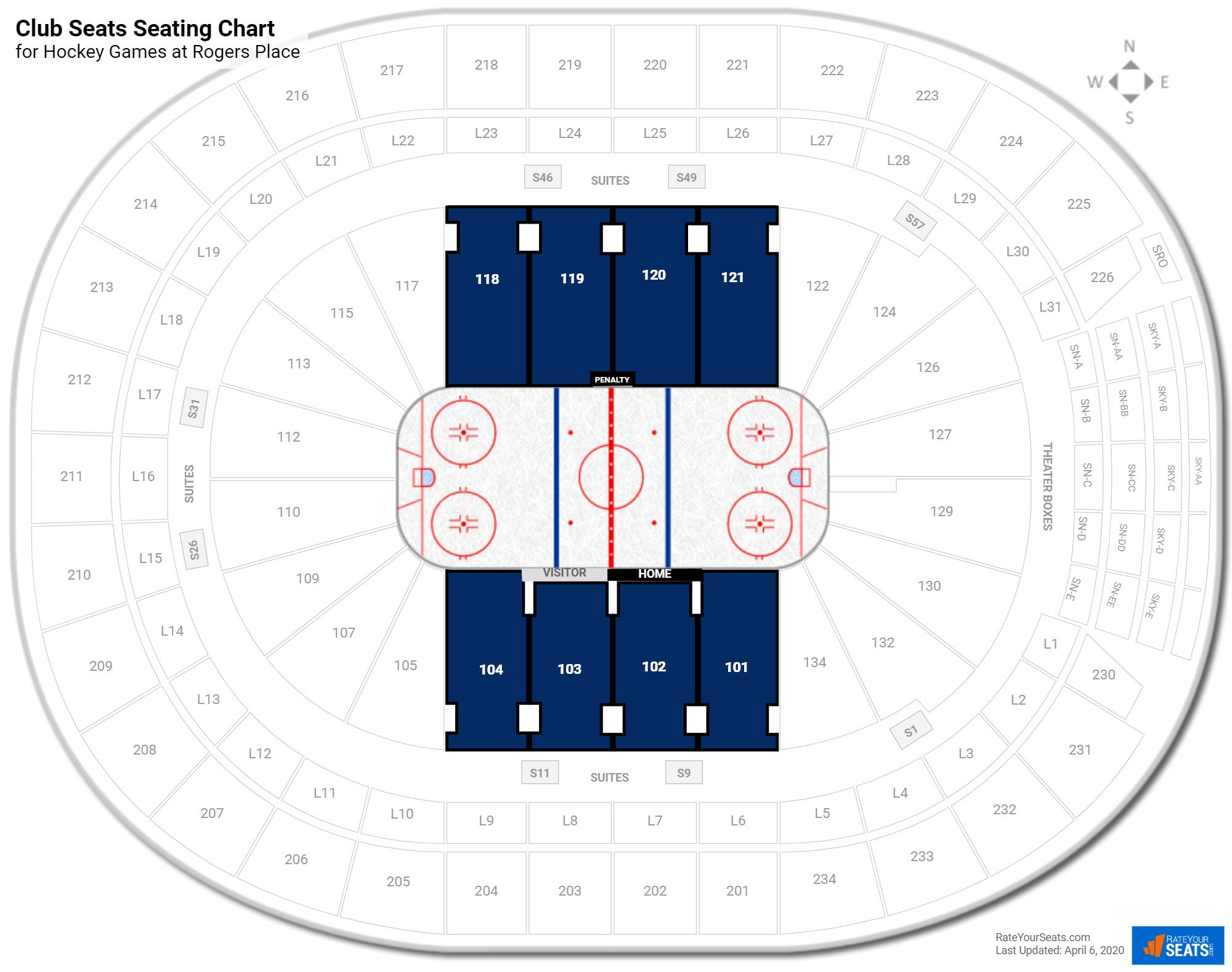 Rogers Place Edmonton Interactive Seating Chart