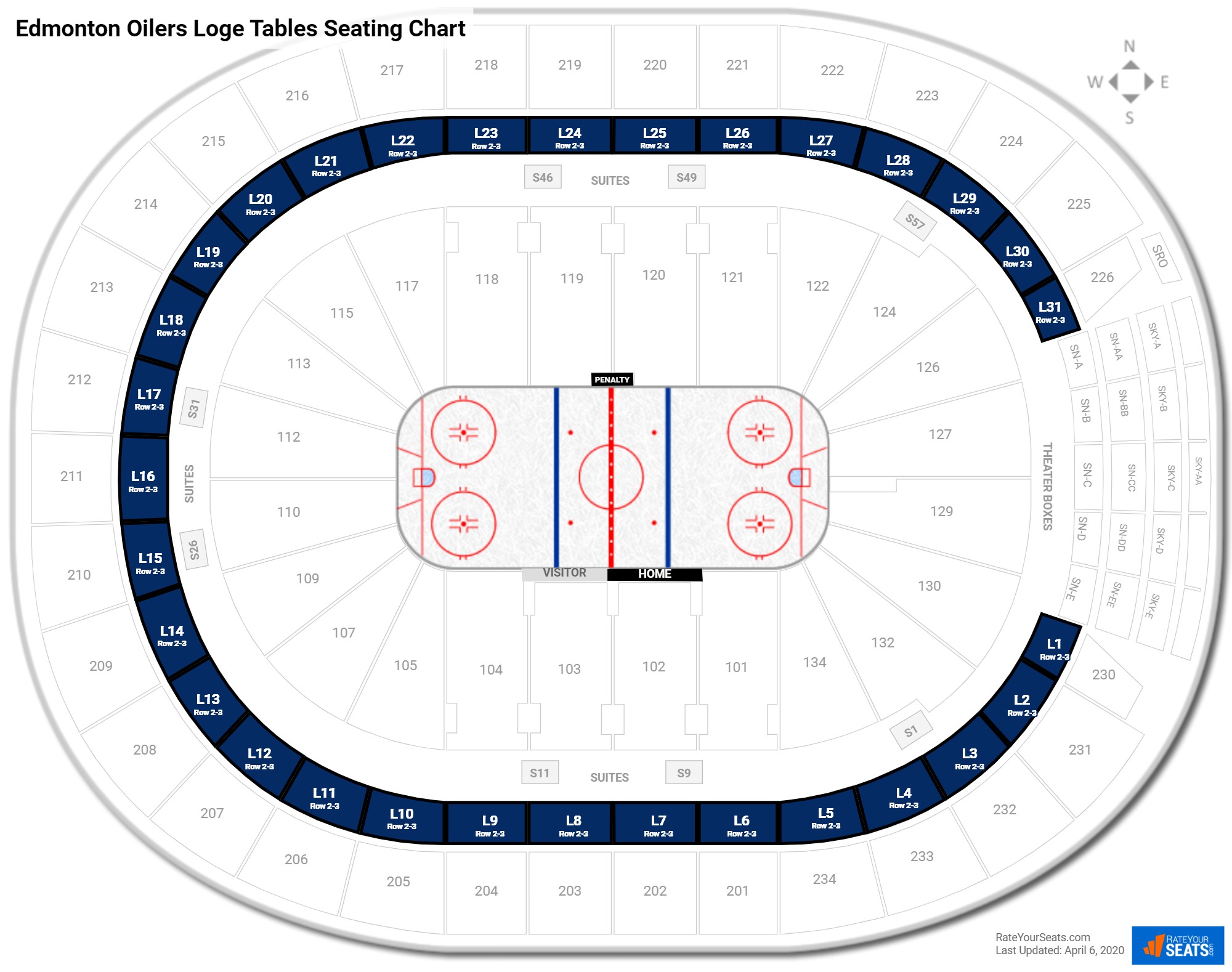 Rogers Arena Edmonton Seating Chart