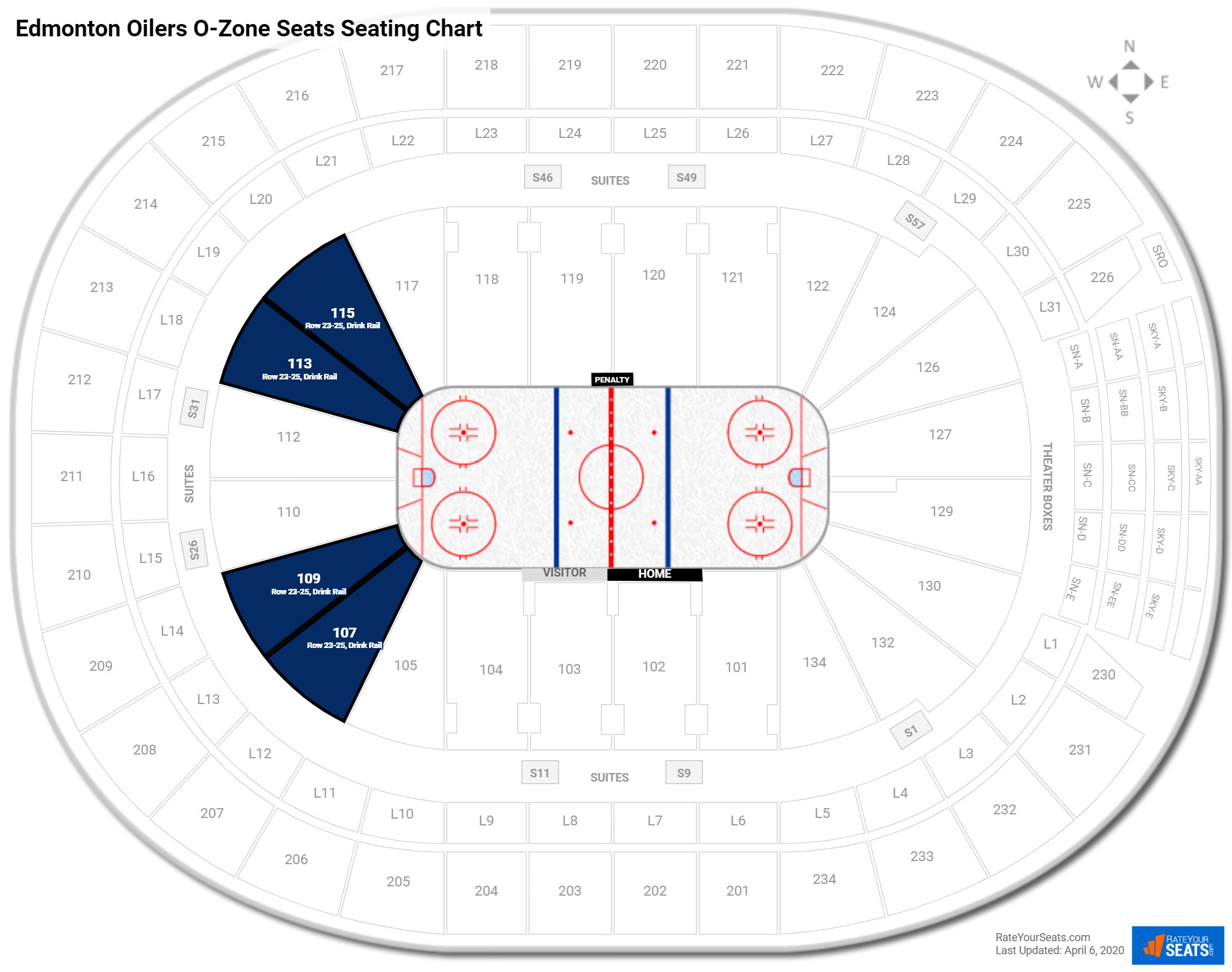 Rogers Place Seating Chart