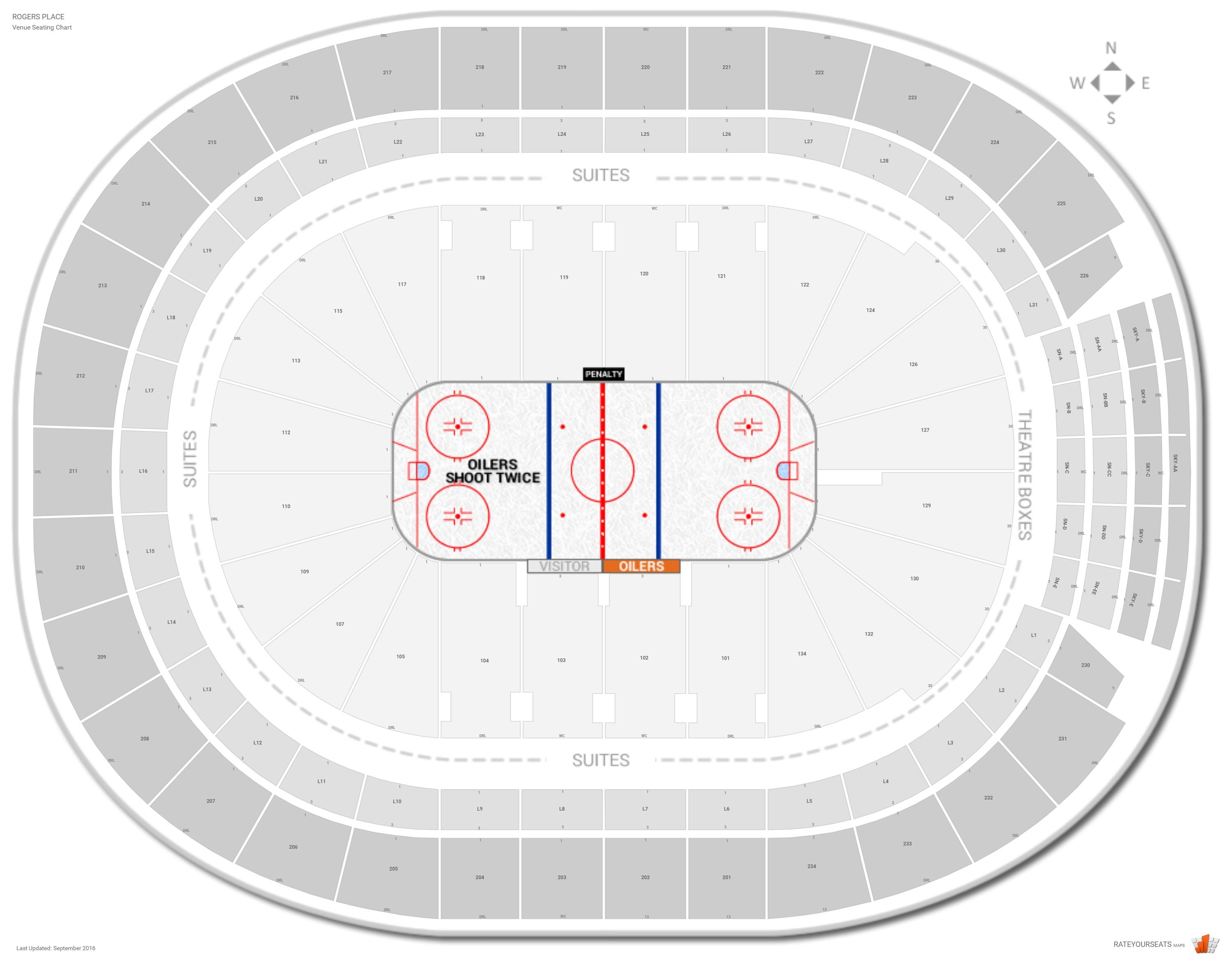 New Oilers Arena Seating Chart