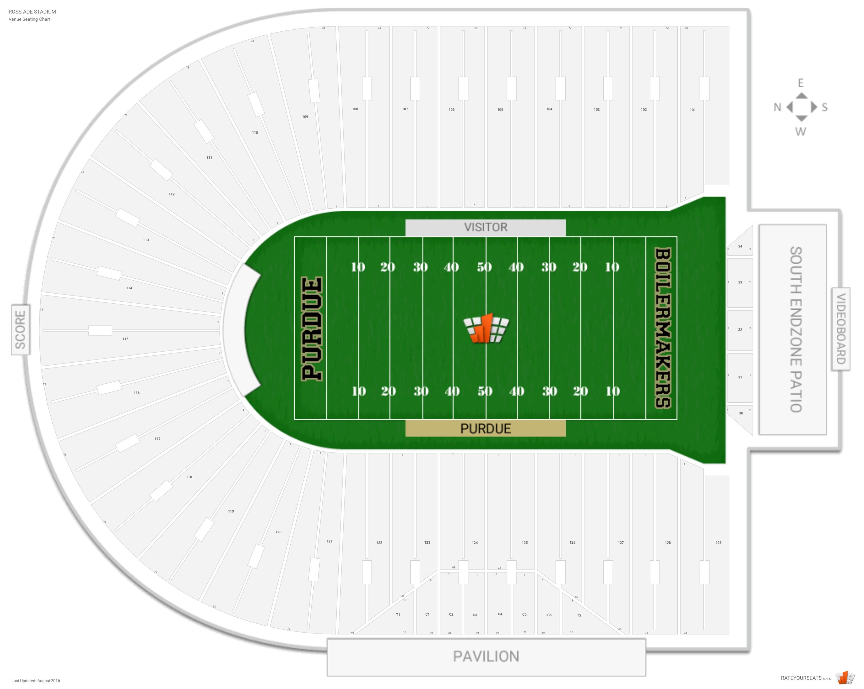 Purdue Ross Ade Stadium Seating Chart