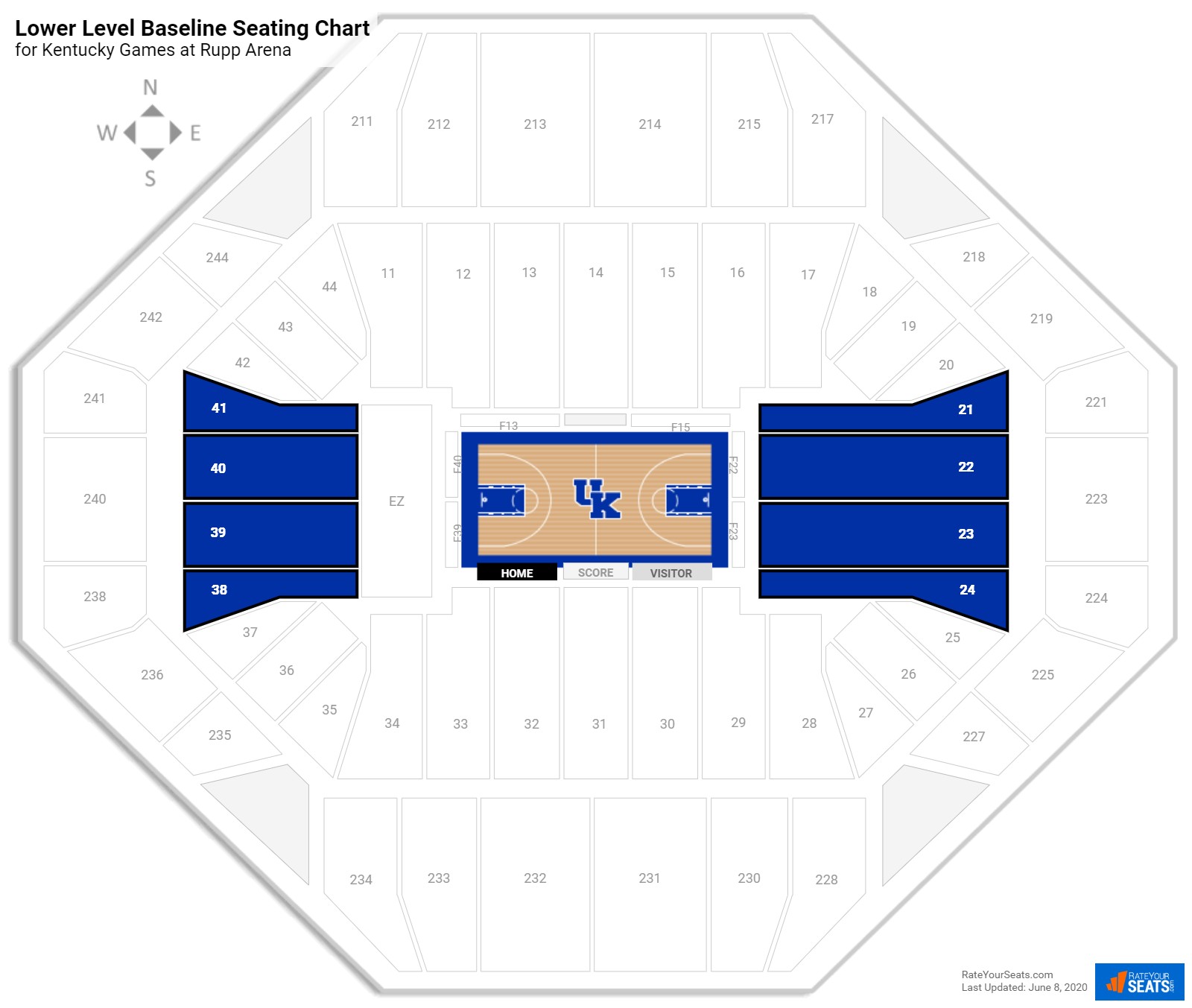 Rupp Arena Seating Chart Seat Numbers