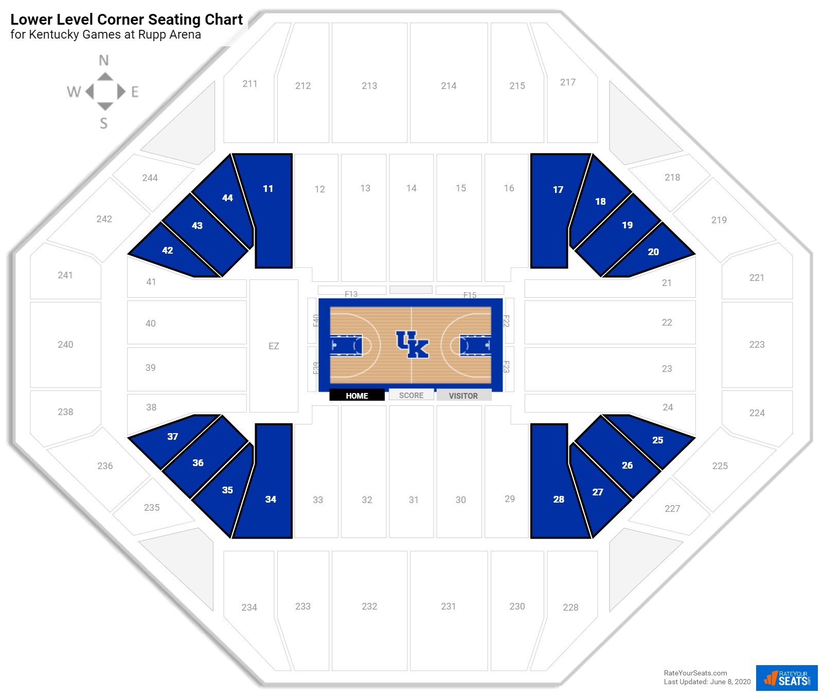 Rupp Arena Seating Chart With Rows And Seat Numbers