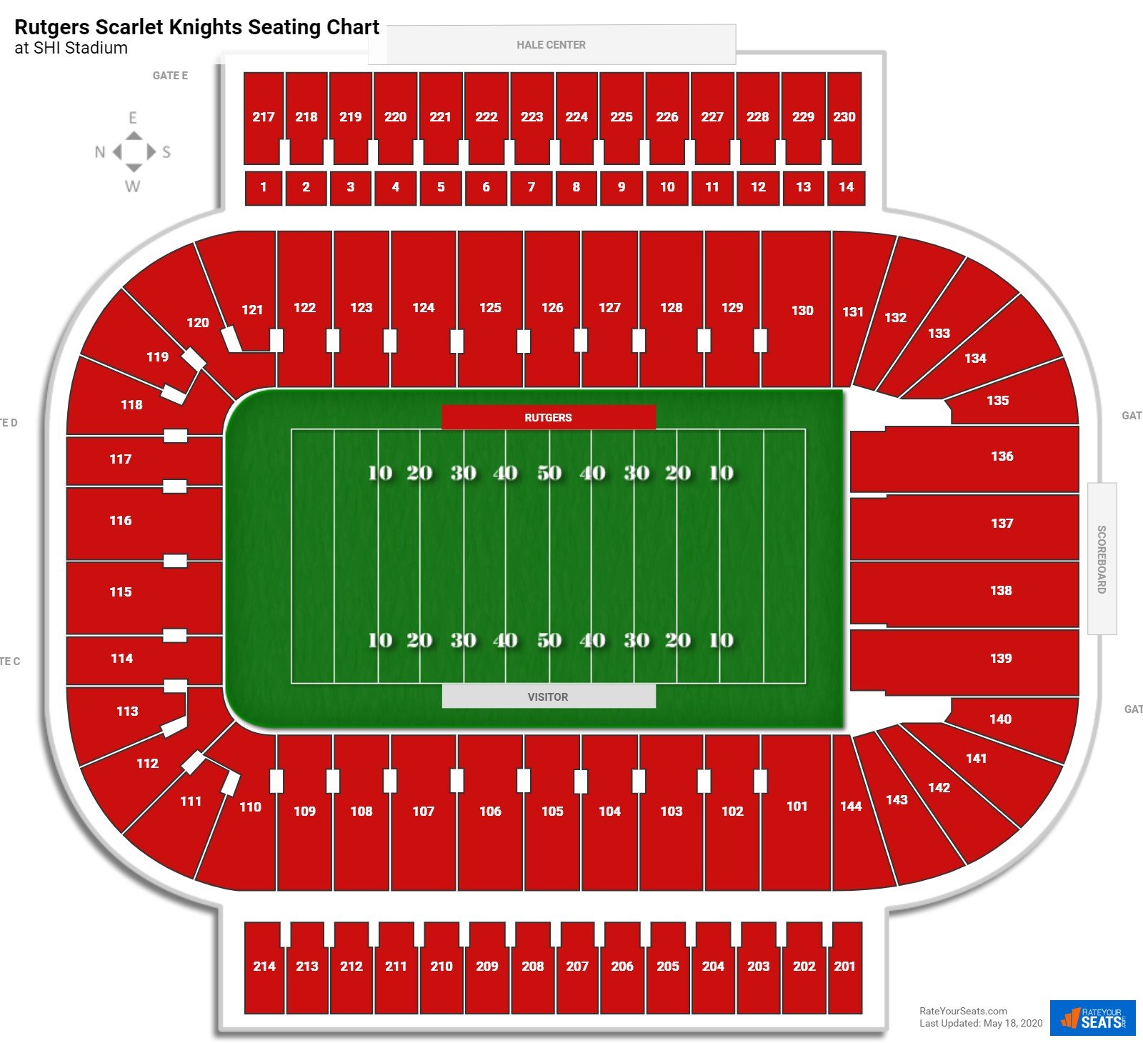 Visitor Seating at SHI Stadium - RateYourSeats.com.