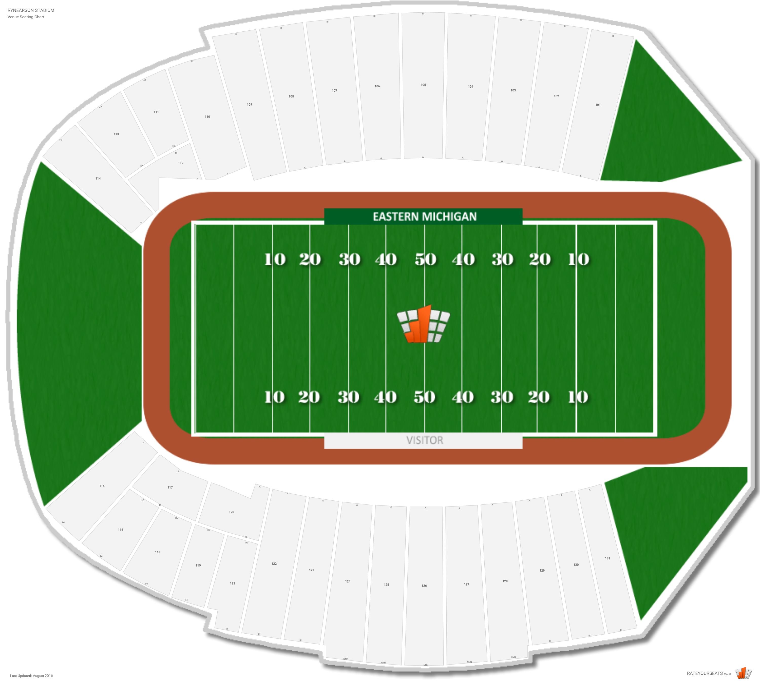 Michigan Stadium Seating Chart Row Numbers