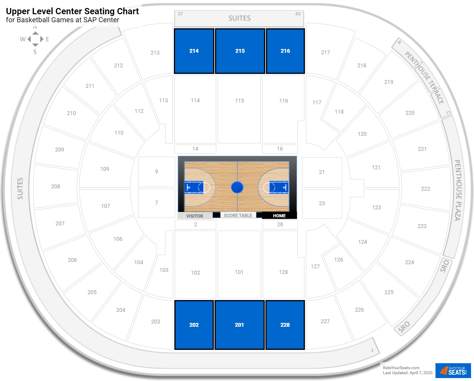 sap center basketball seating rateyourseats com sap center basketball seating chart