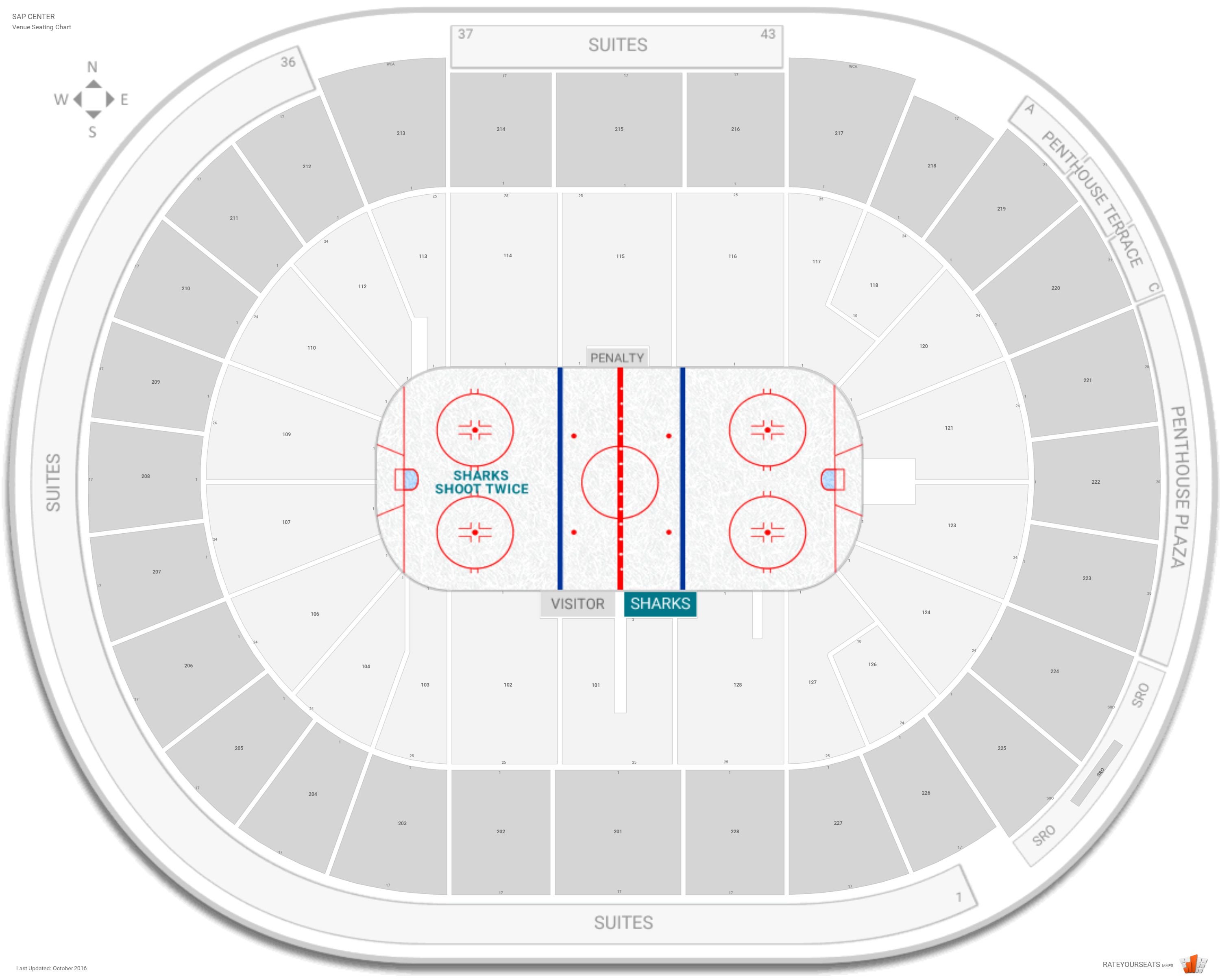 Hp Pavilion Seating Chart Concert