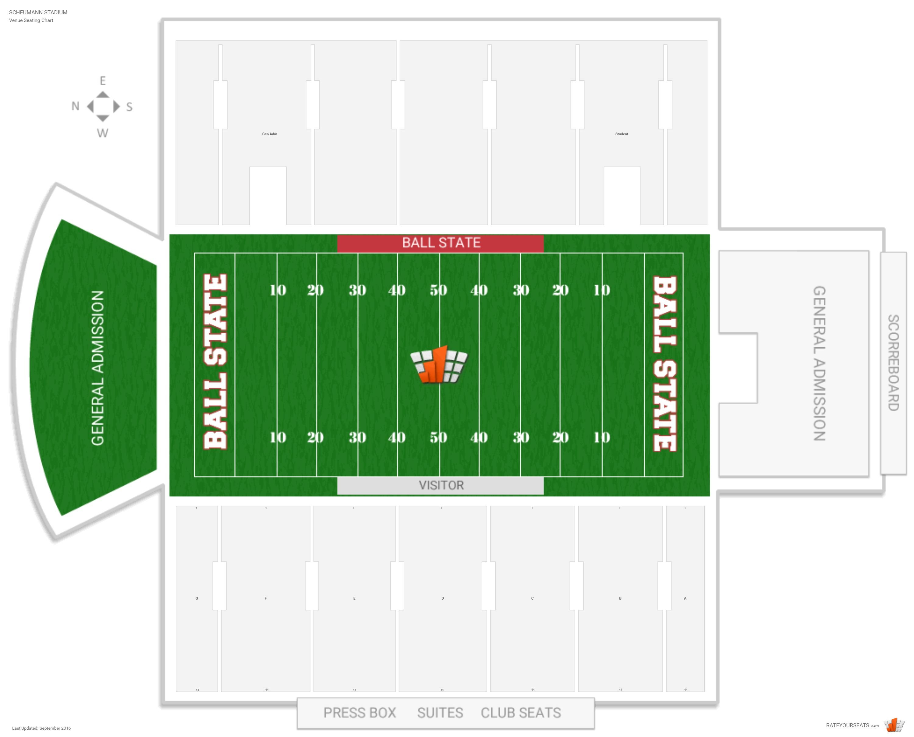 Ball State Football Stadium Seating Chart