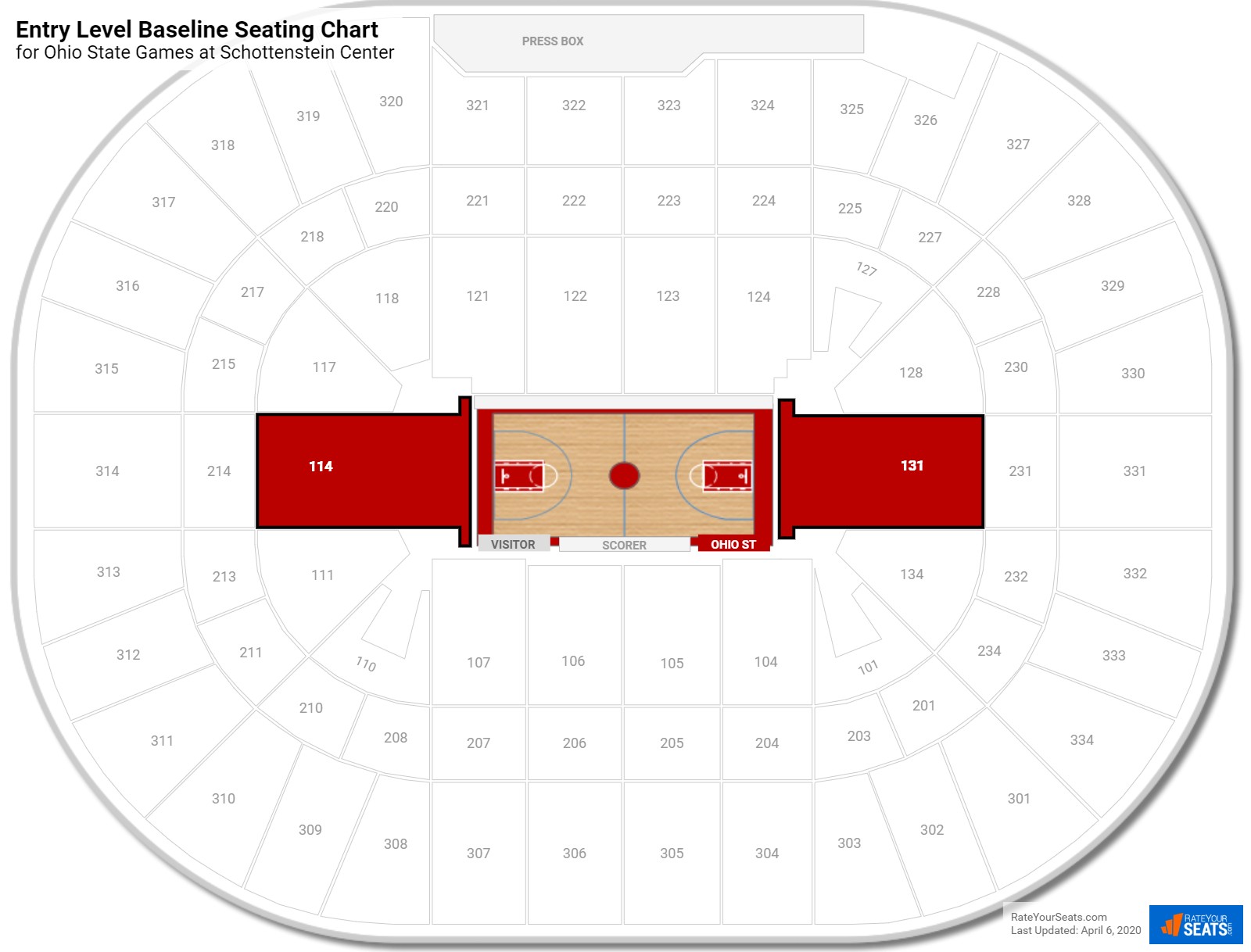 Osu Basketball Seating Chart