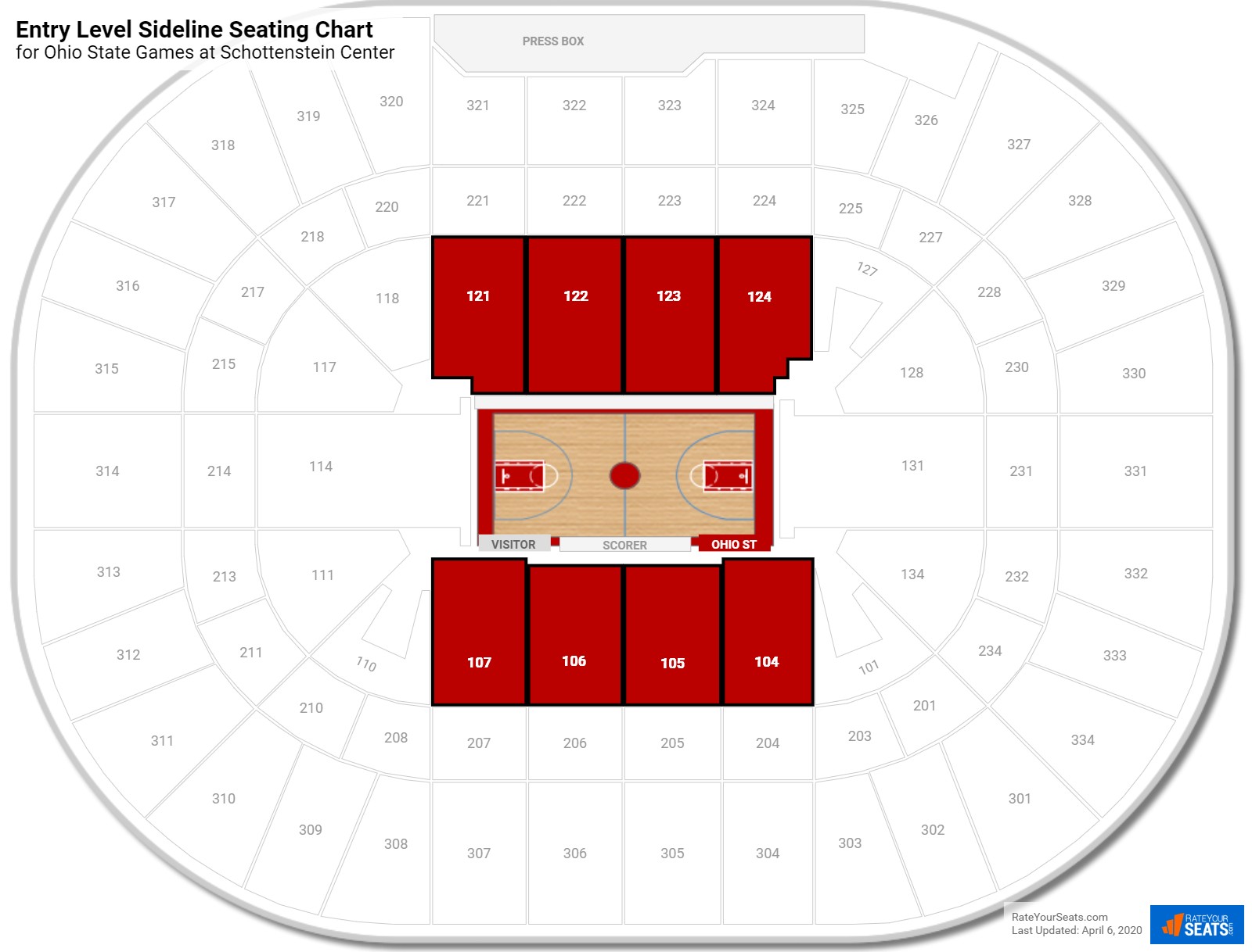 Ohio State Basketball Seating Chart