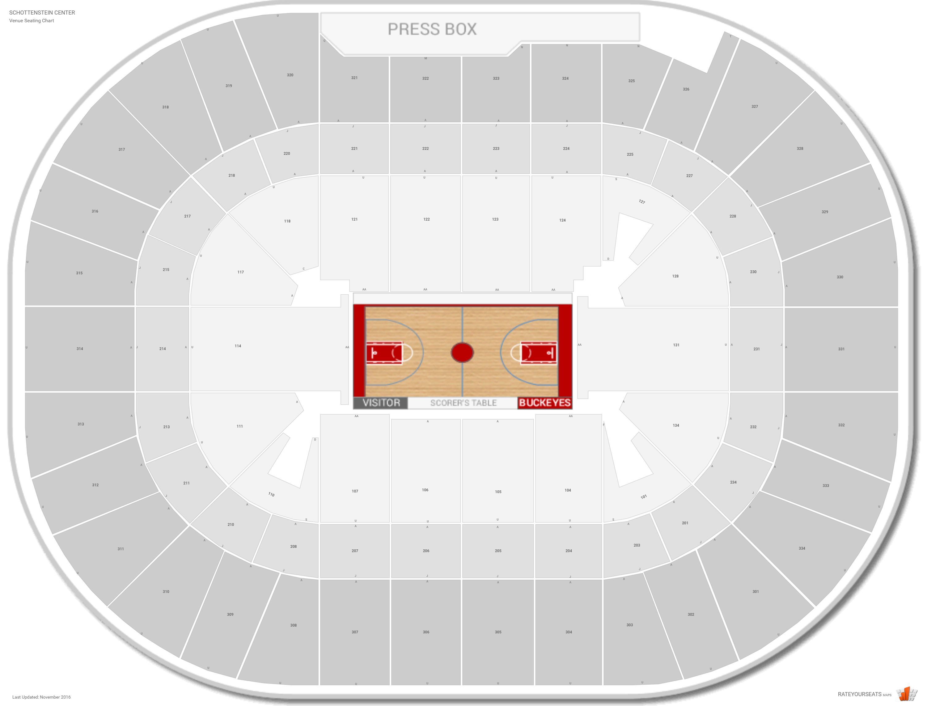 Long Center Seating Chart