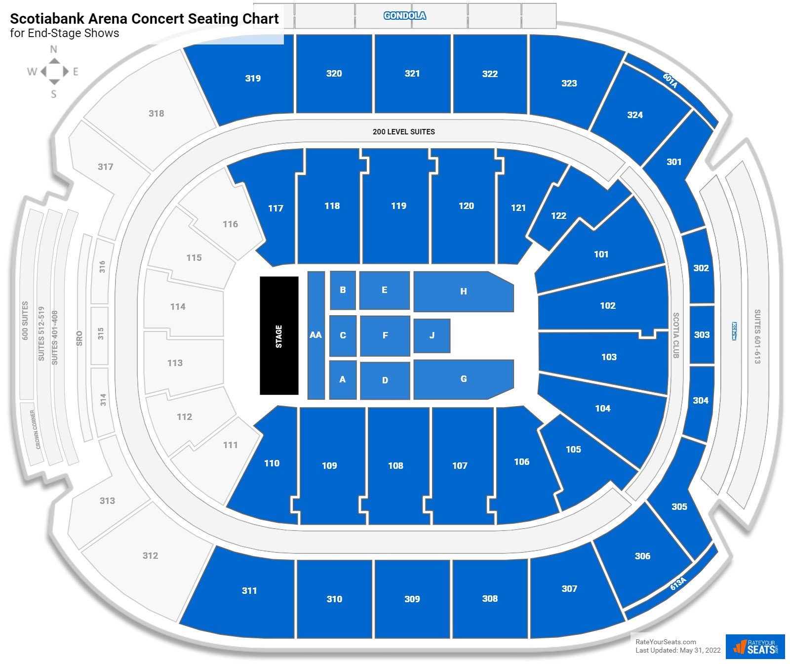 Scotiabank Arena Concert Seating Chart