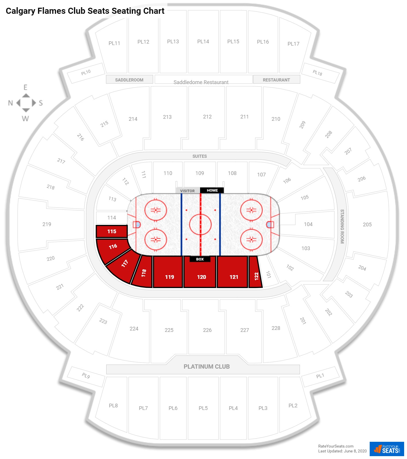 The Saddledome Seating Chart