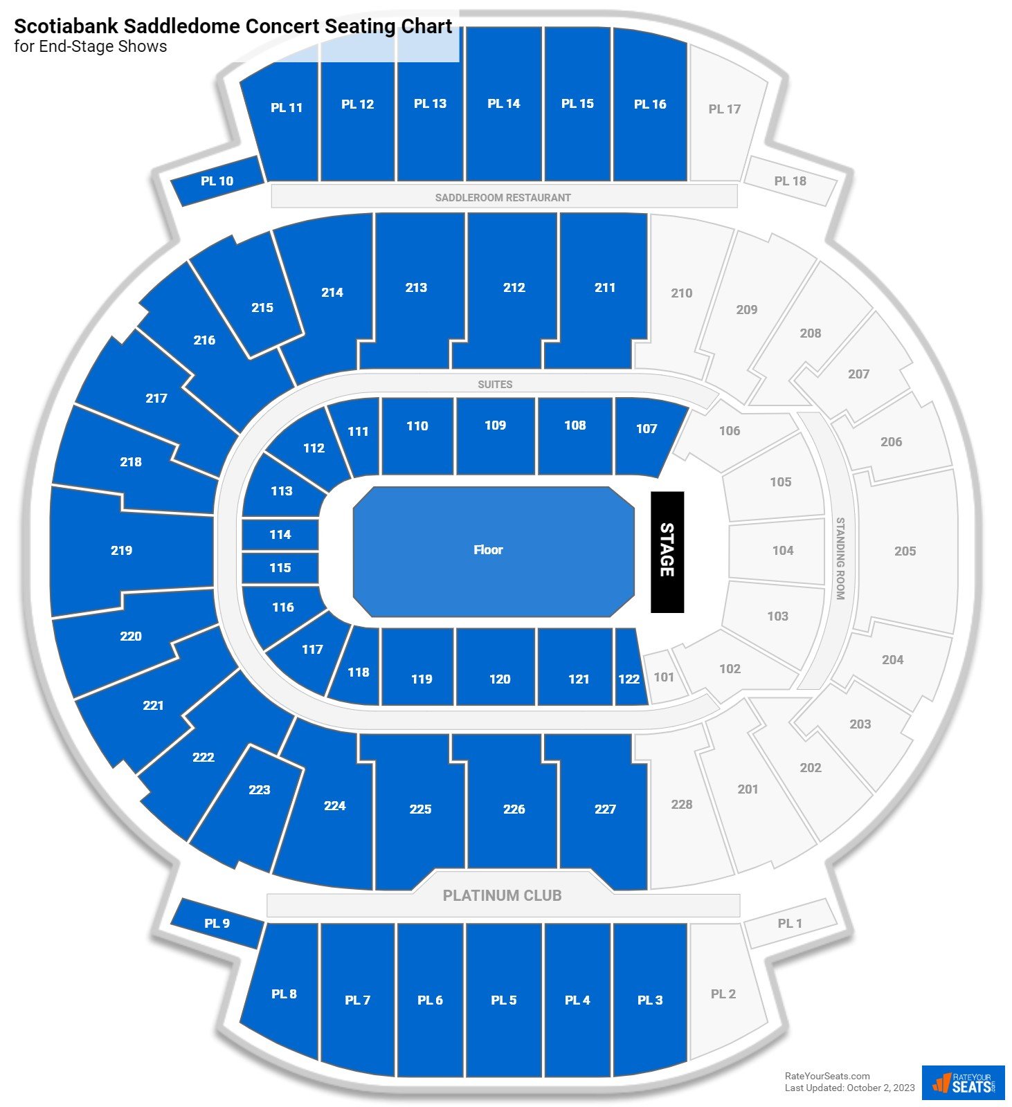 Scotiabank Saddledome Concert Seating Chart