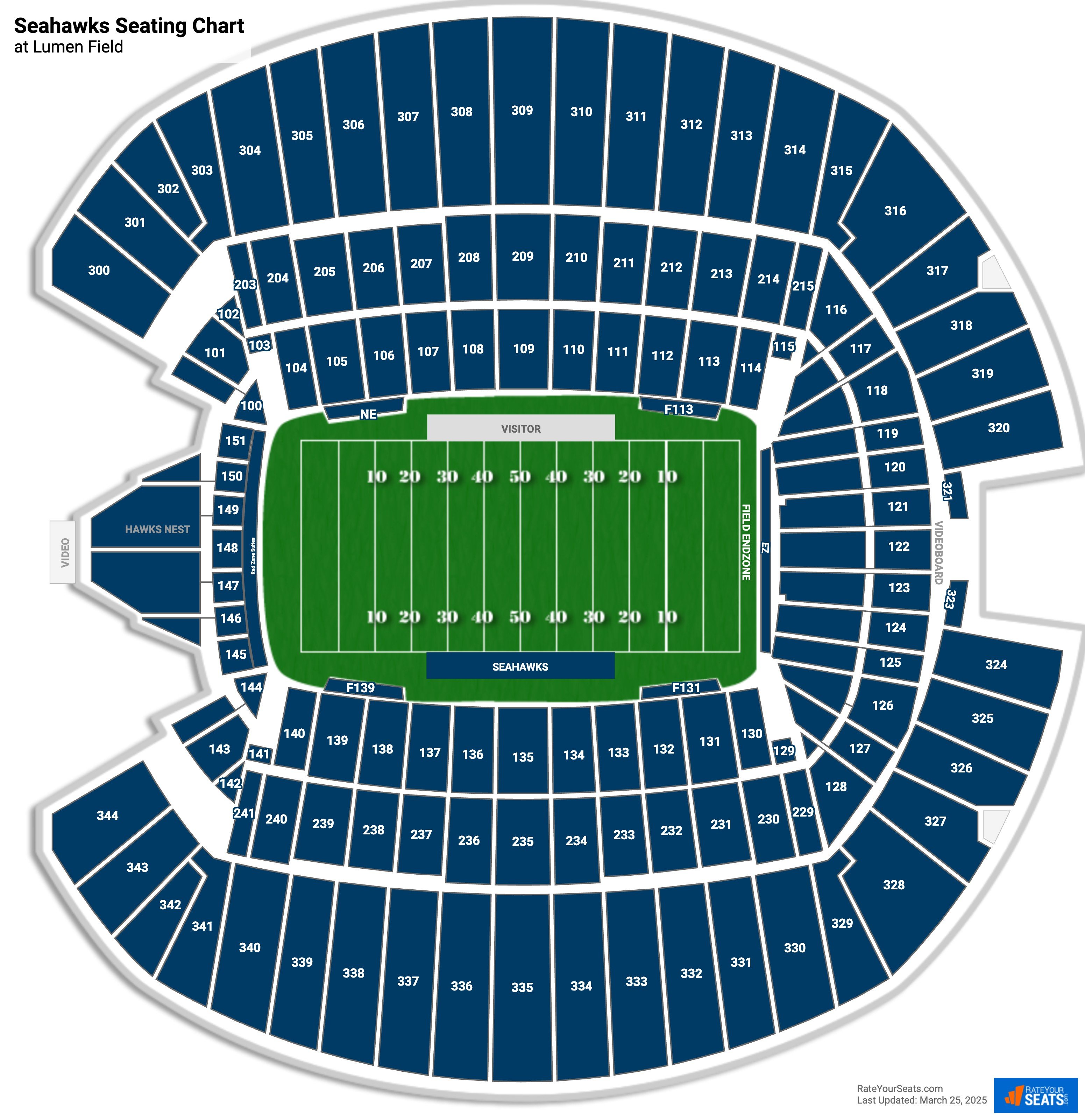 Lumen Field Seating Charts 