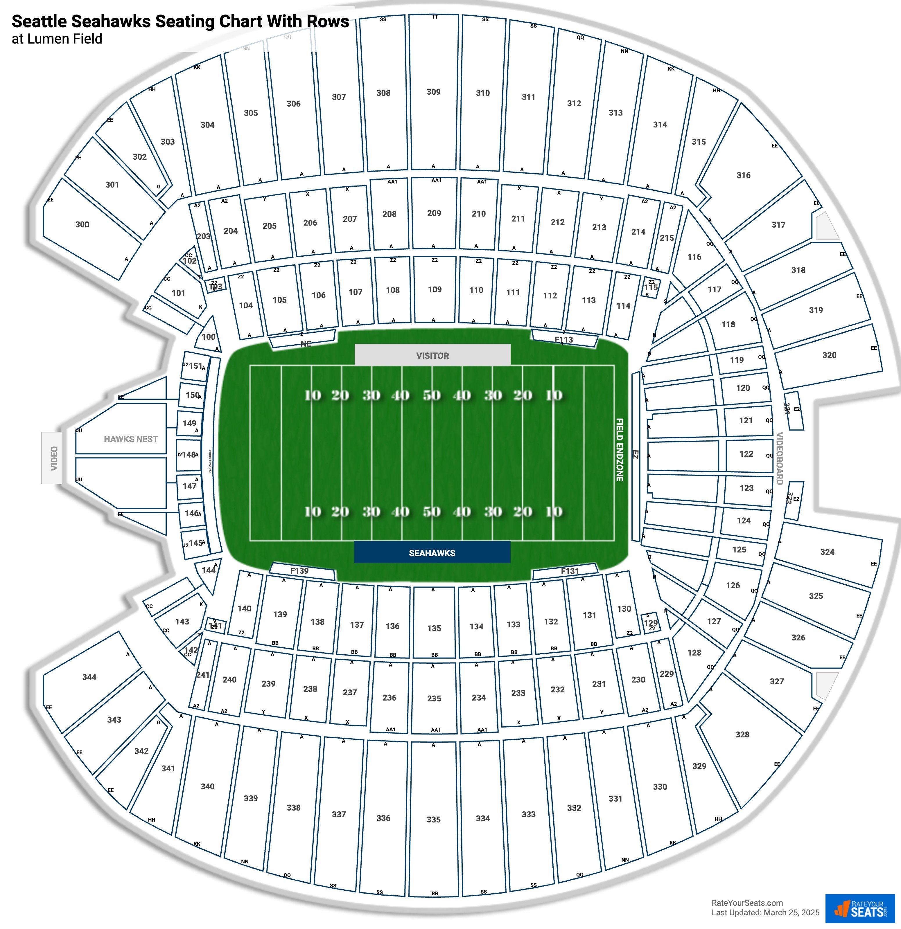 Lumen Field Seating Charts Rateyourseats Com