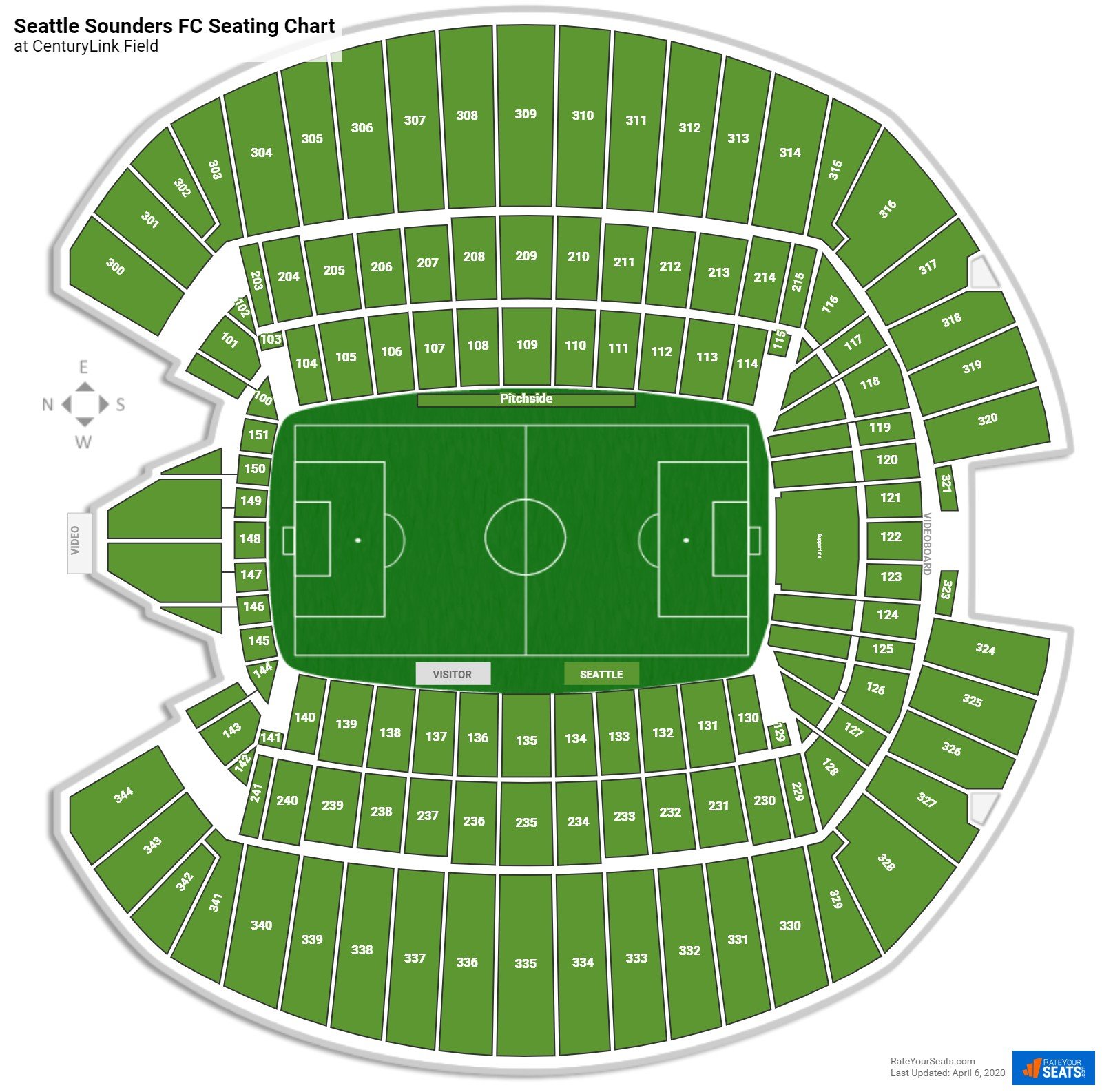 Lumen Field Seating Charts