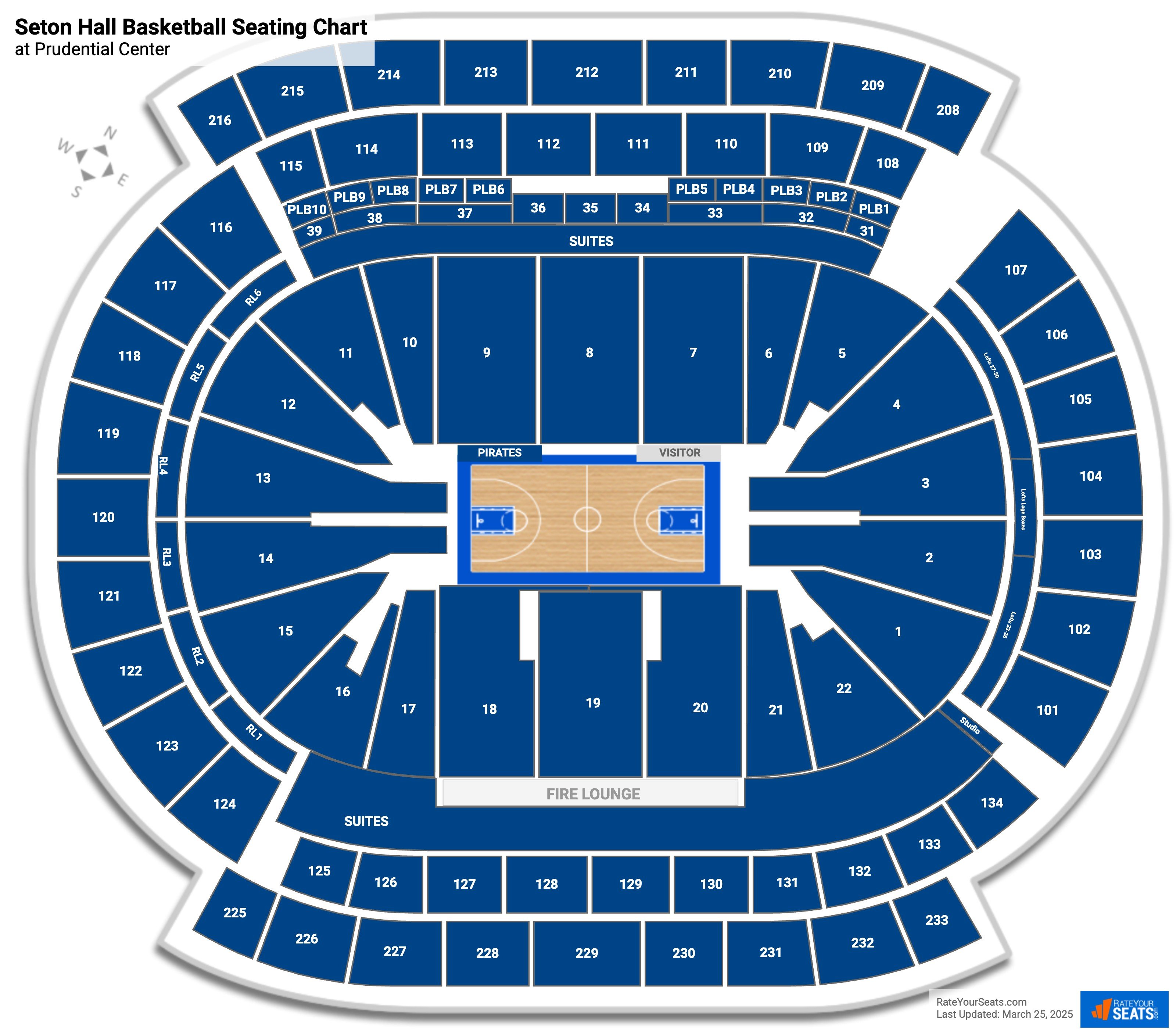 Prudential Center Seating Charts