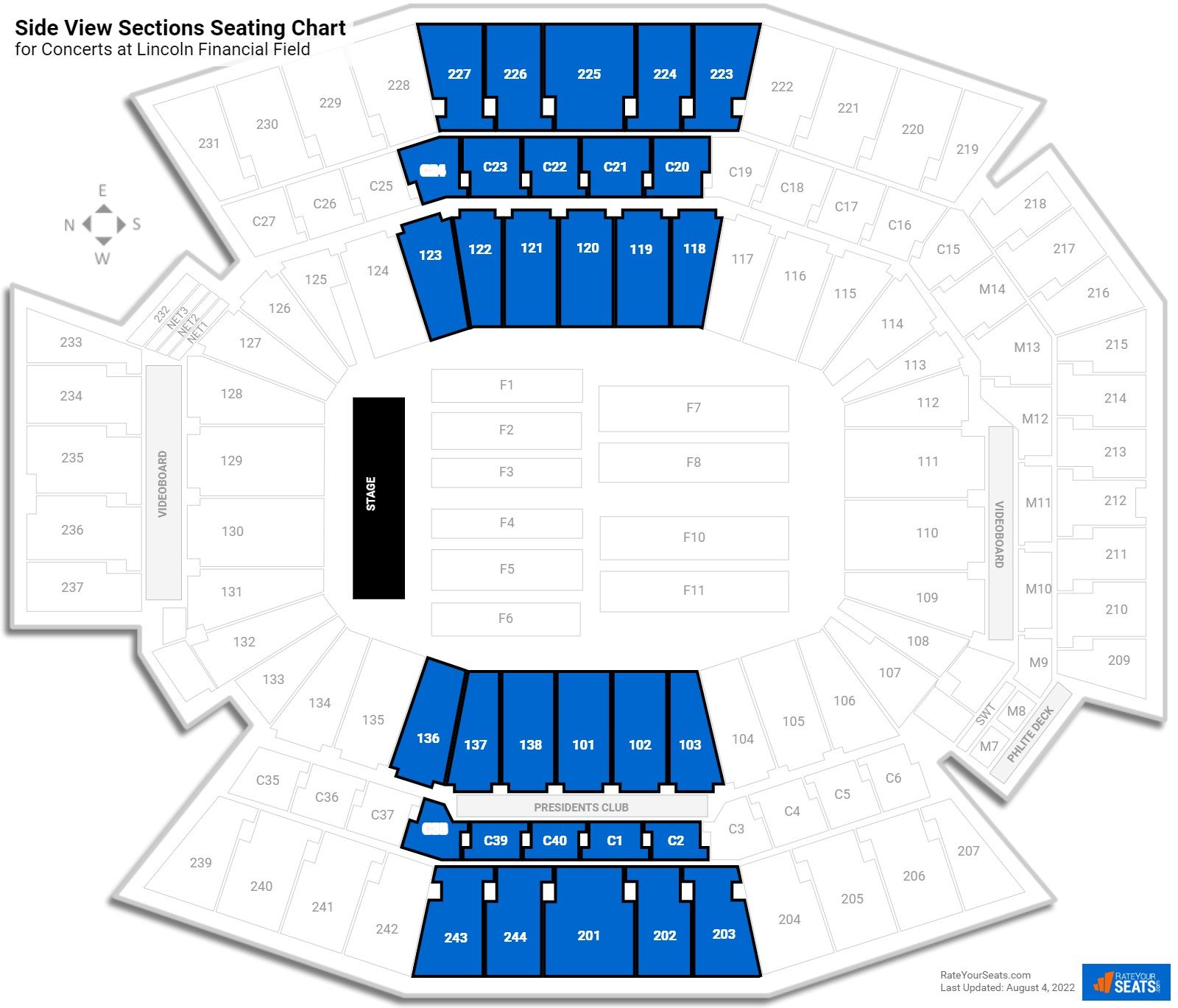 Lincoln Financial Field Seating Chart View Matttroy