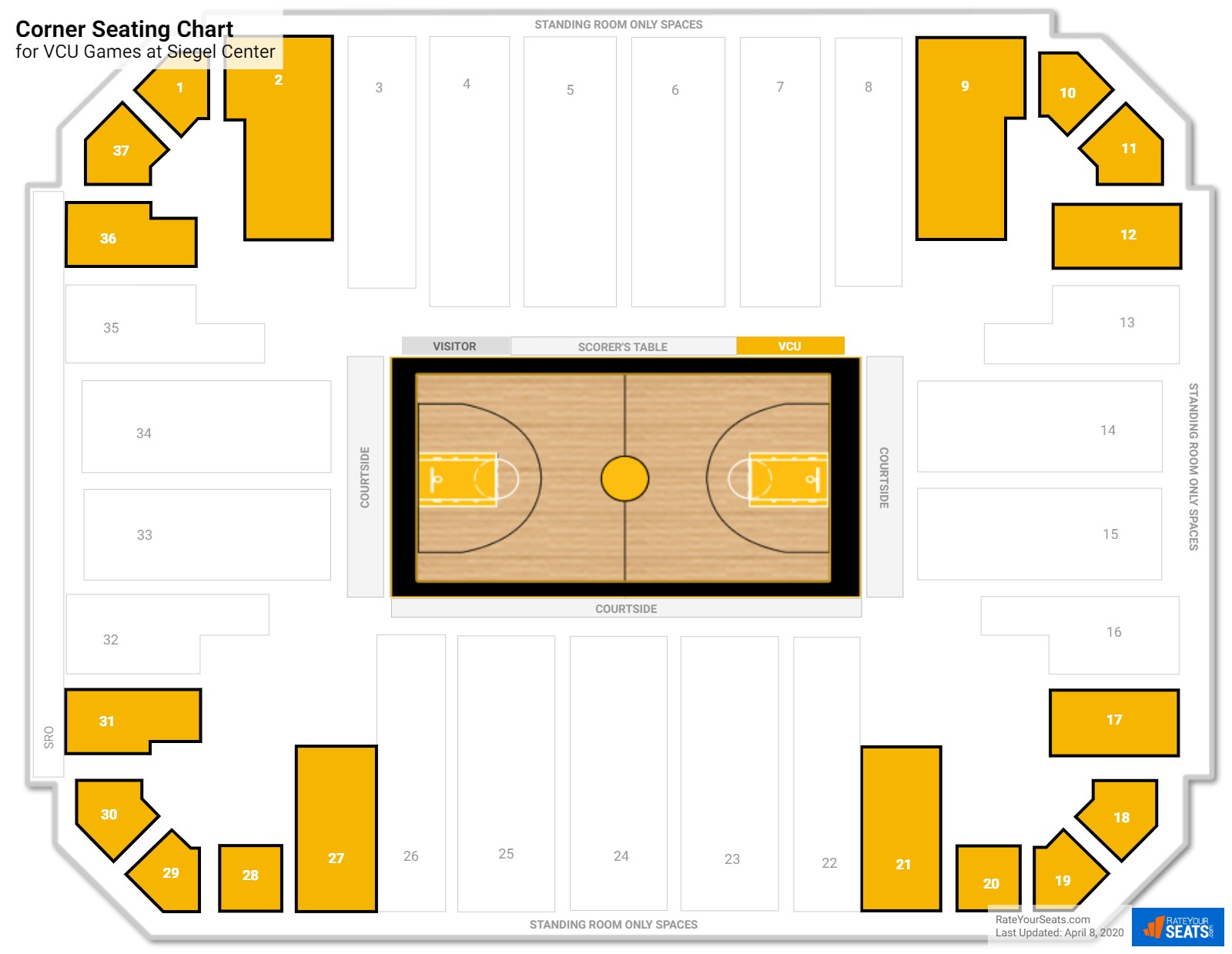 Vcu Rams Seating Chart