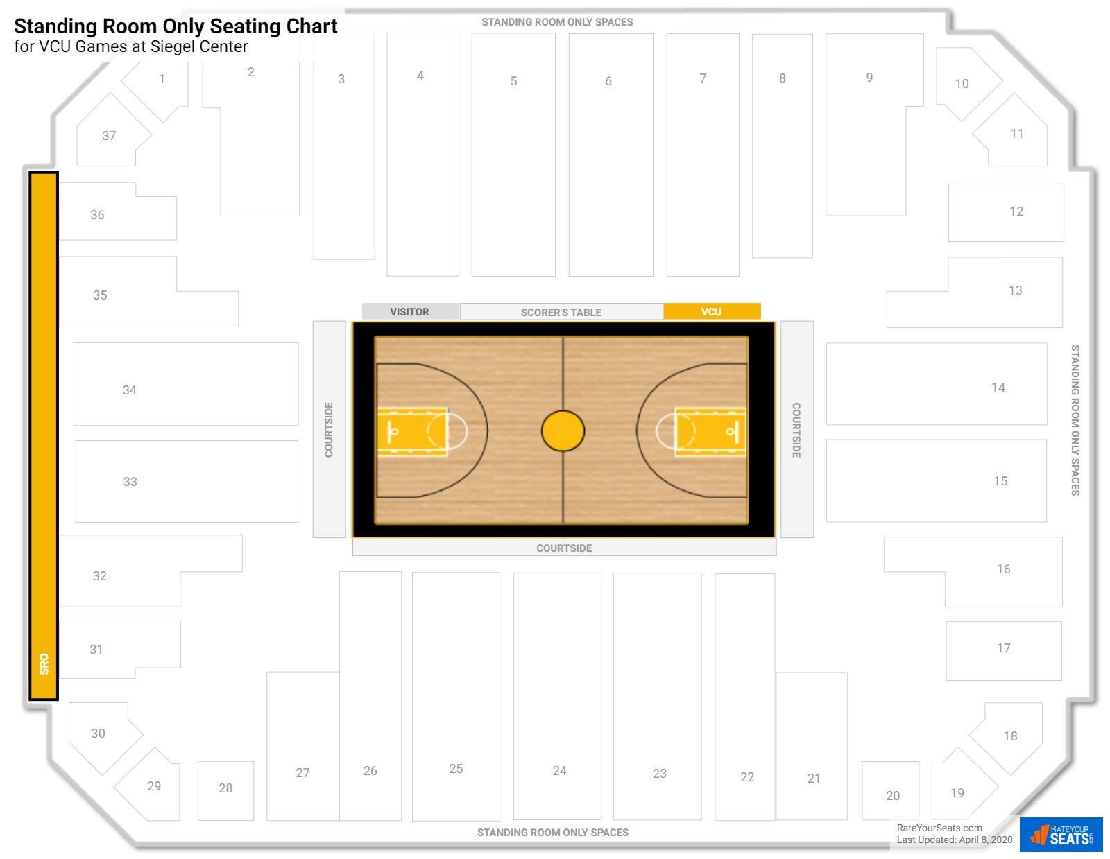 Vcu Siegel Center Seating Chart