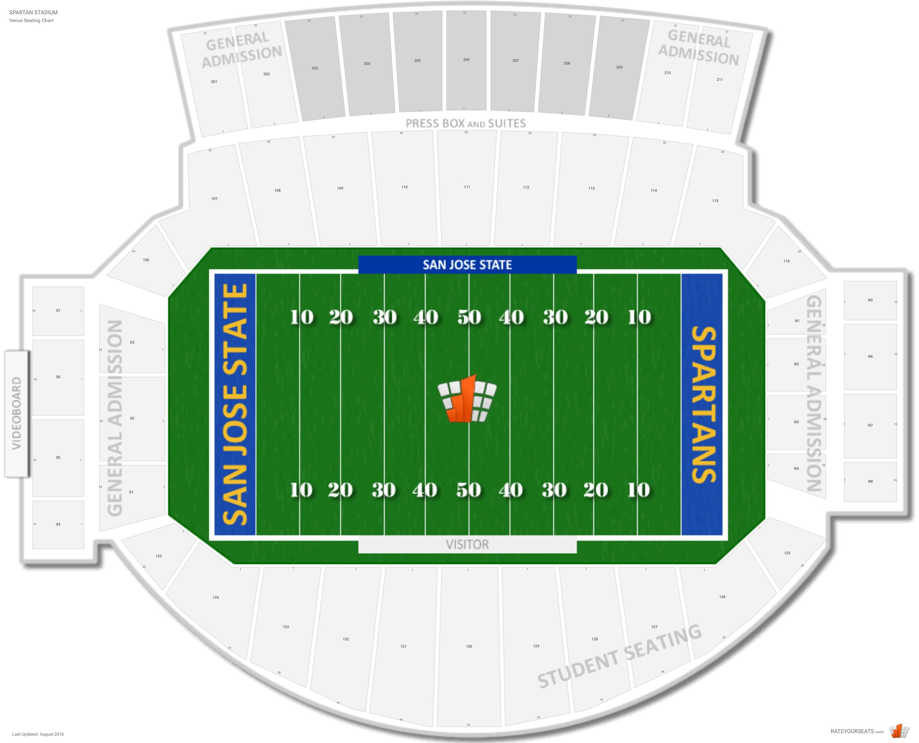 Spartan Stadium San Jose Seating Chart