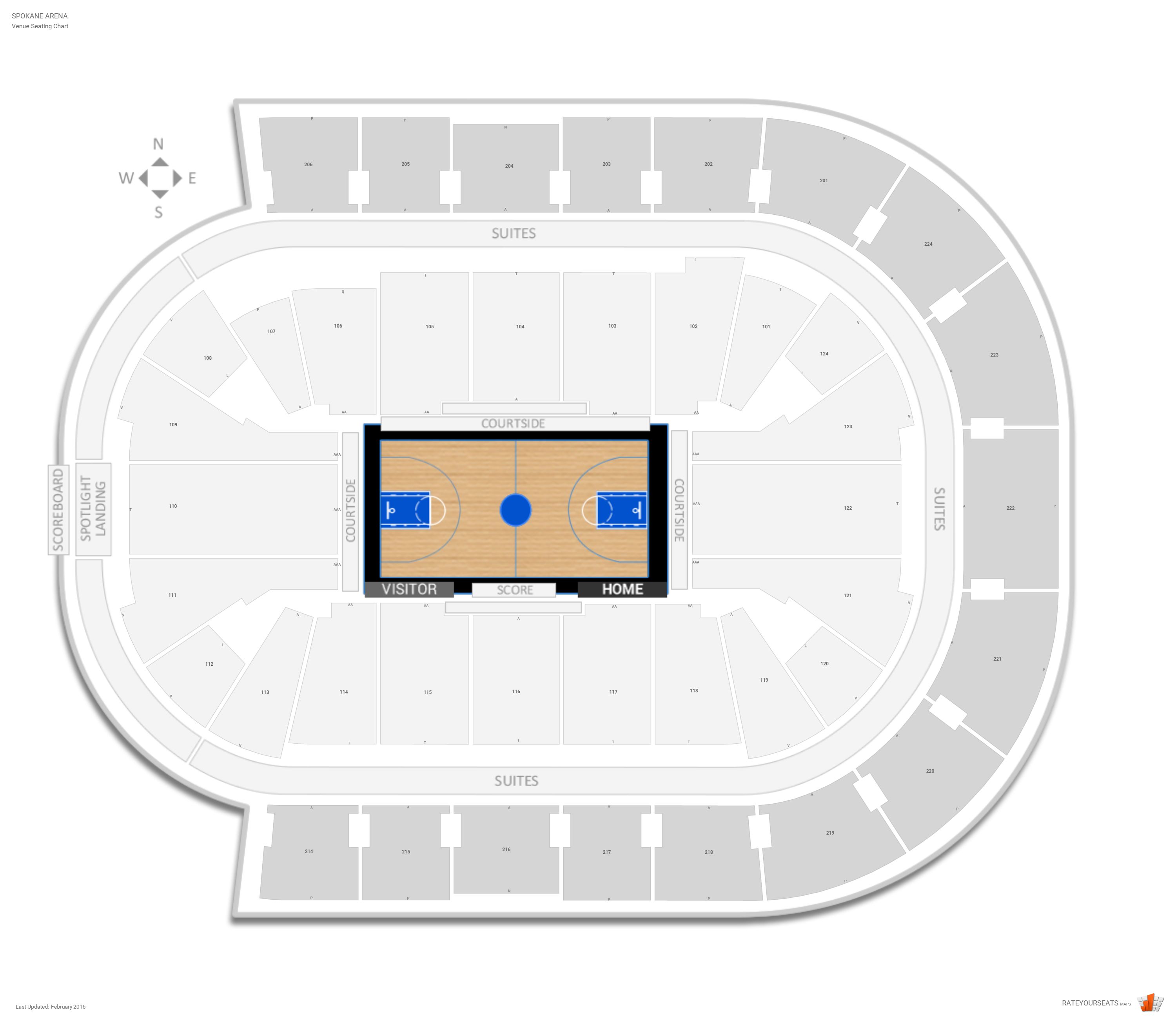 Spokane Arena Concert Seating Chart