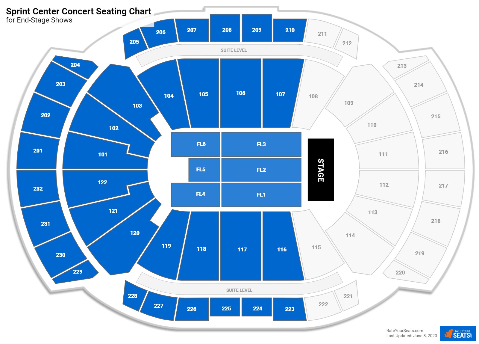 T Mobile Center Concert Seating Chart