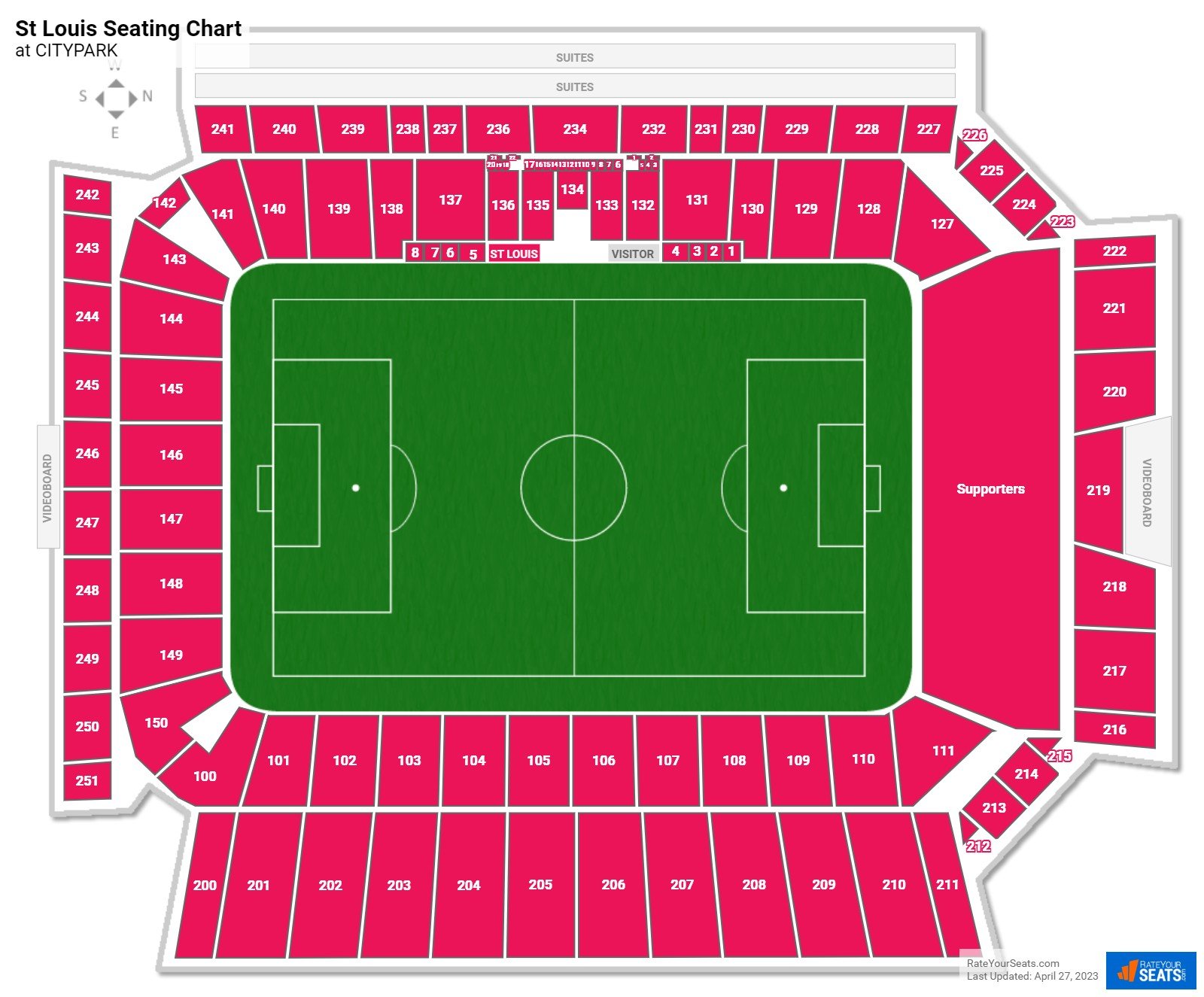 St Louis City SC Seating Chart at CITYPARK