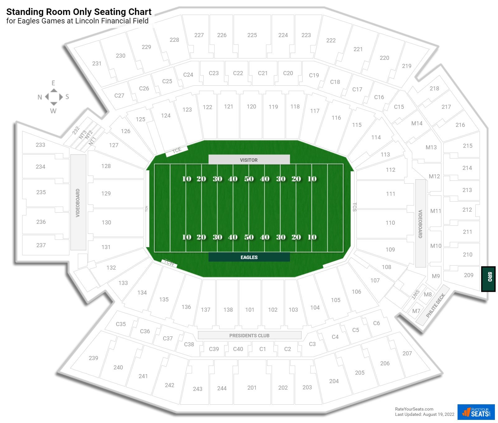 Standing Room Only Tickets at Lincoln Financial Field 