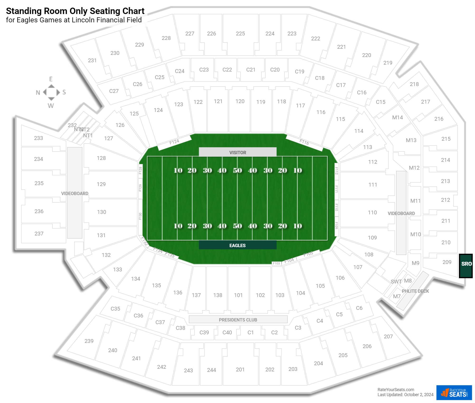 Standing Room Only Tickets at Lincoln Financial Field