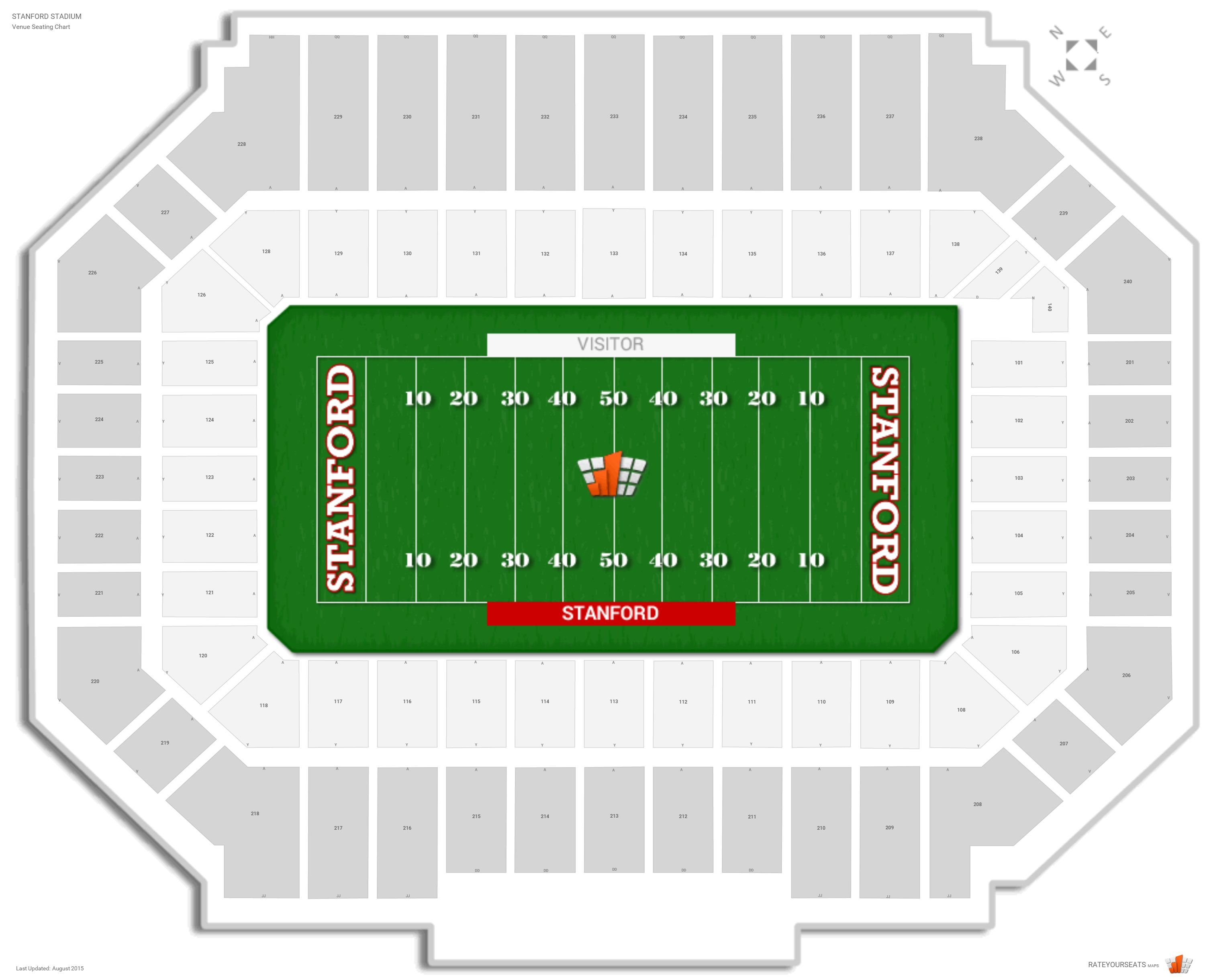 Stanford Football Stadium Virtual Seating Chart