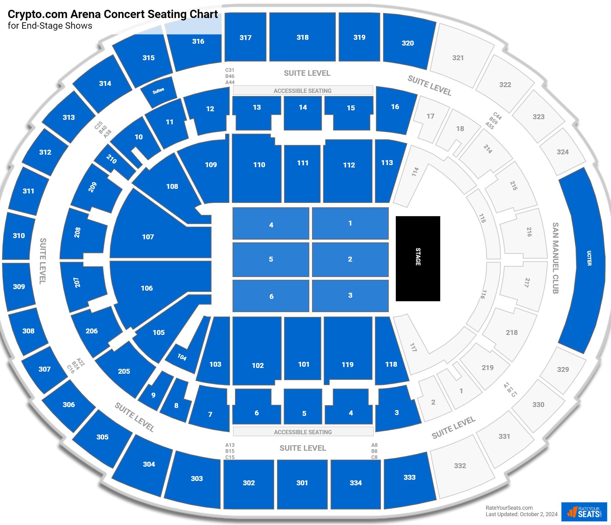 Staples Center Seating Chart