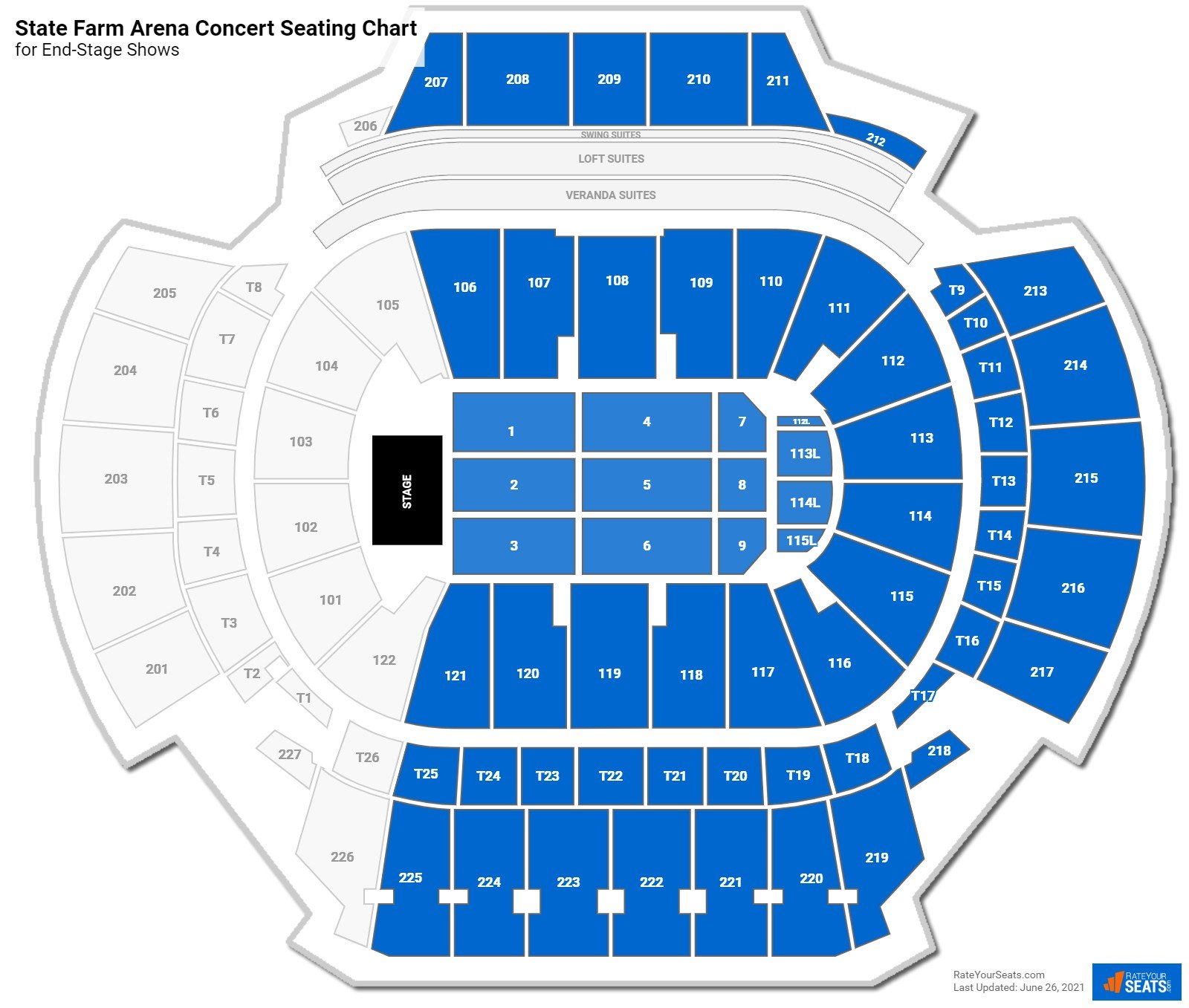 State Farm Arena Seating Charts