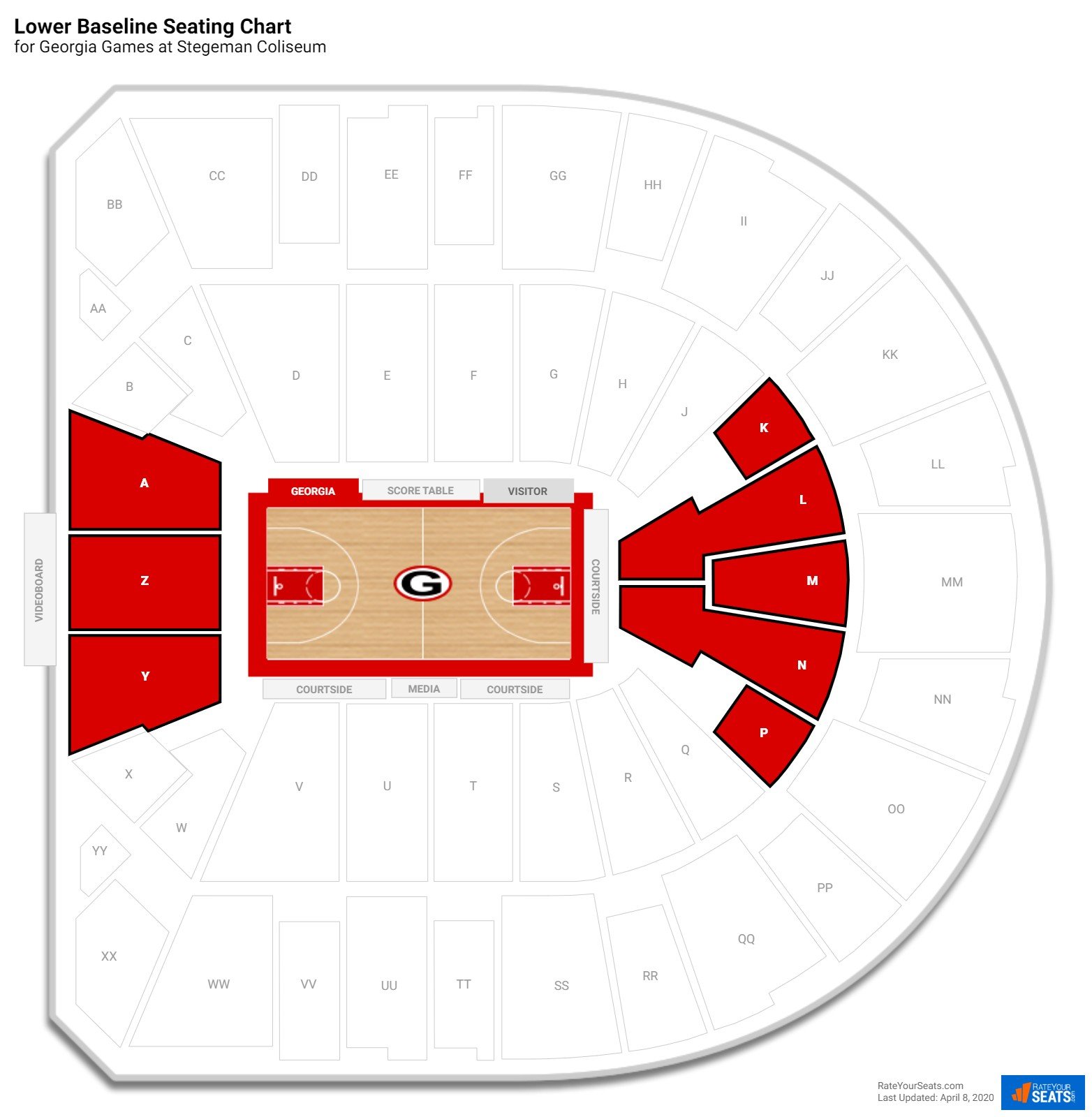 Stegeman Coliseum Interactive Seating Chart