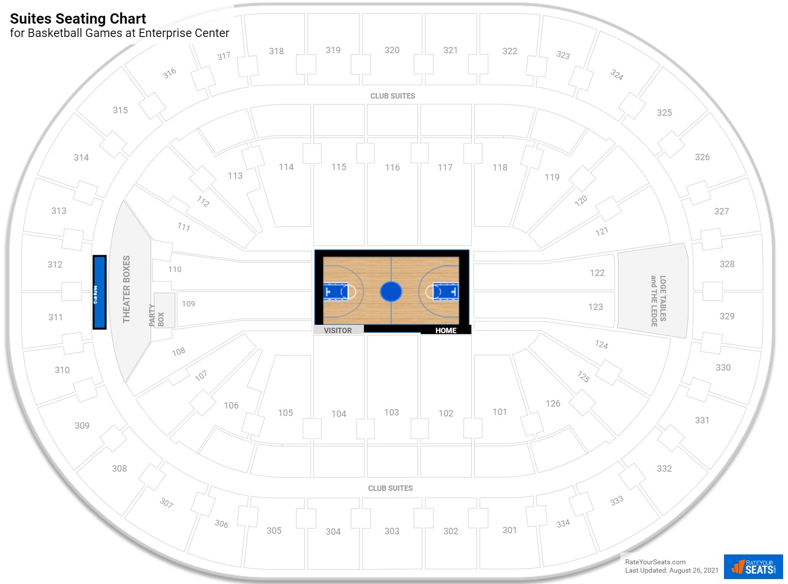 Glass Seats at Enterprise Center 